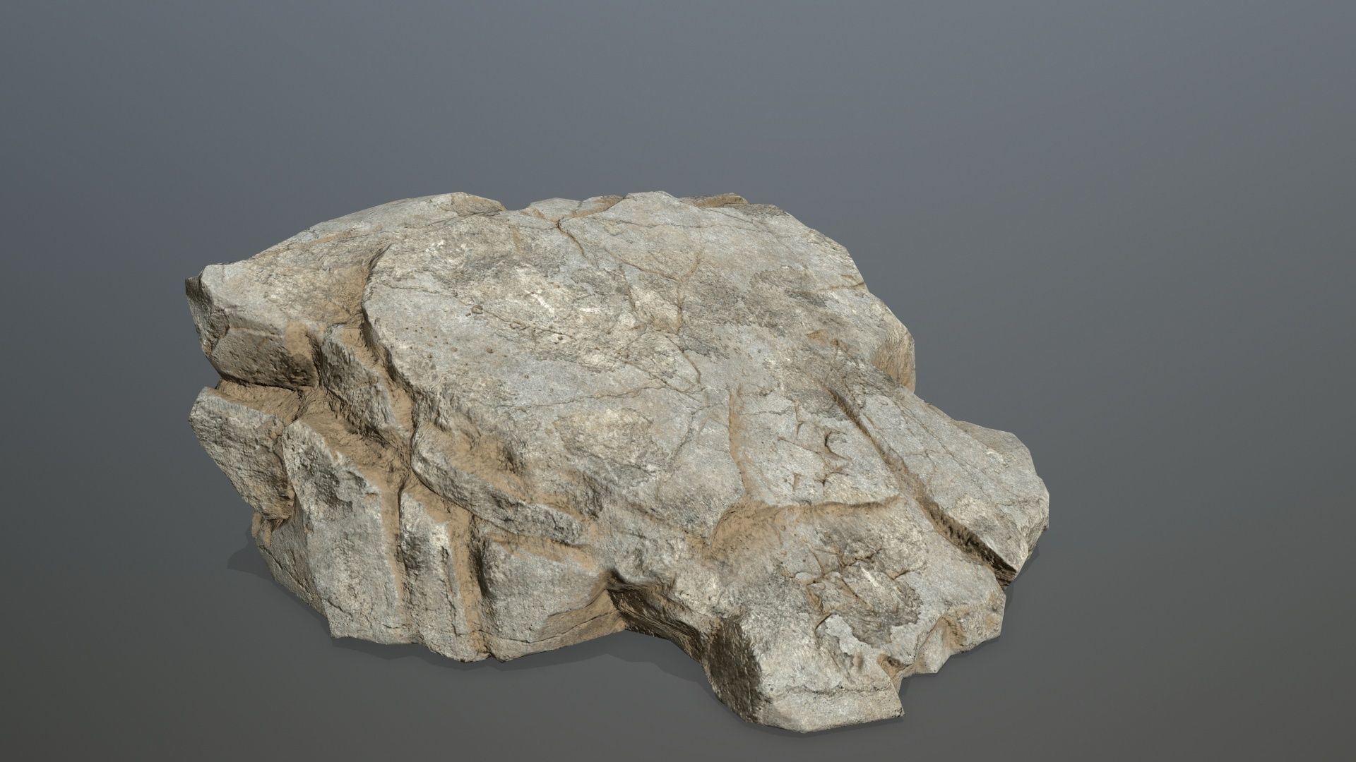 desert rocks Low-poly 3D model_22