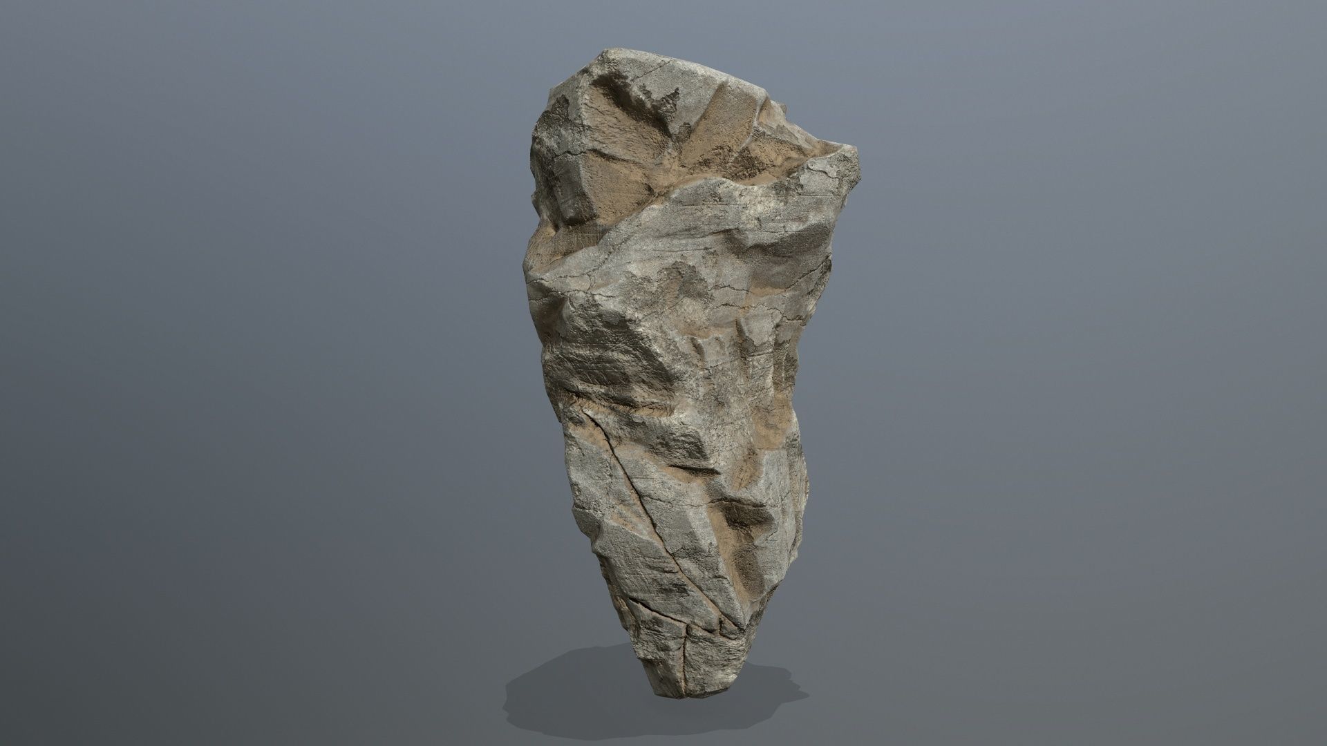 desert rocks Low-poly 3D model_19