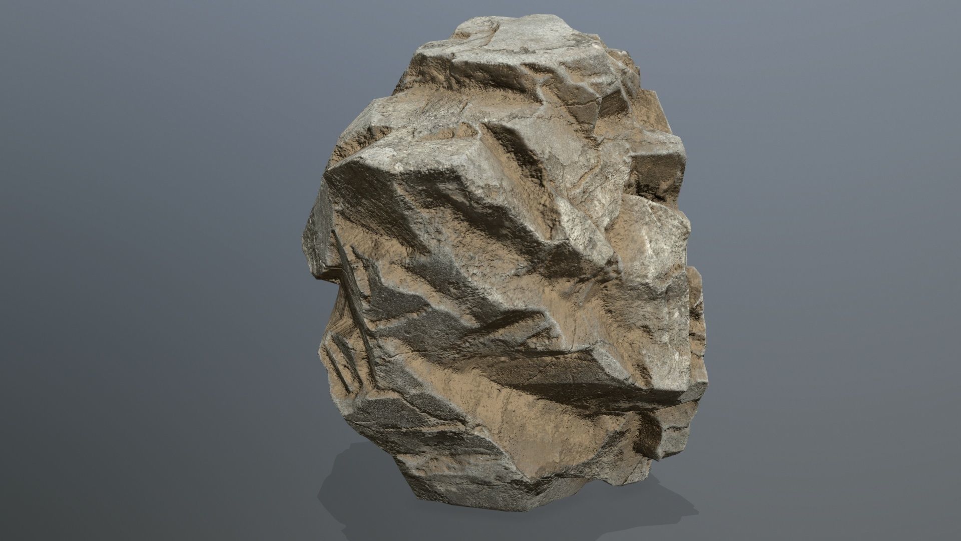 desert rocks Low-poly 3D model_10