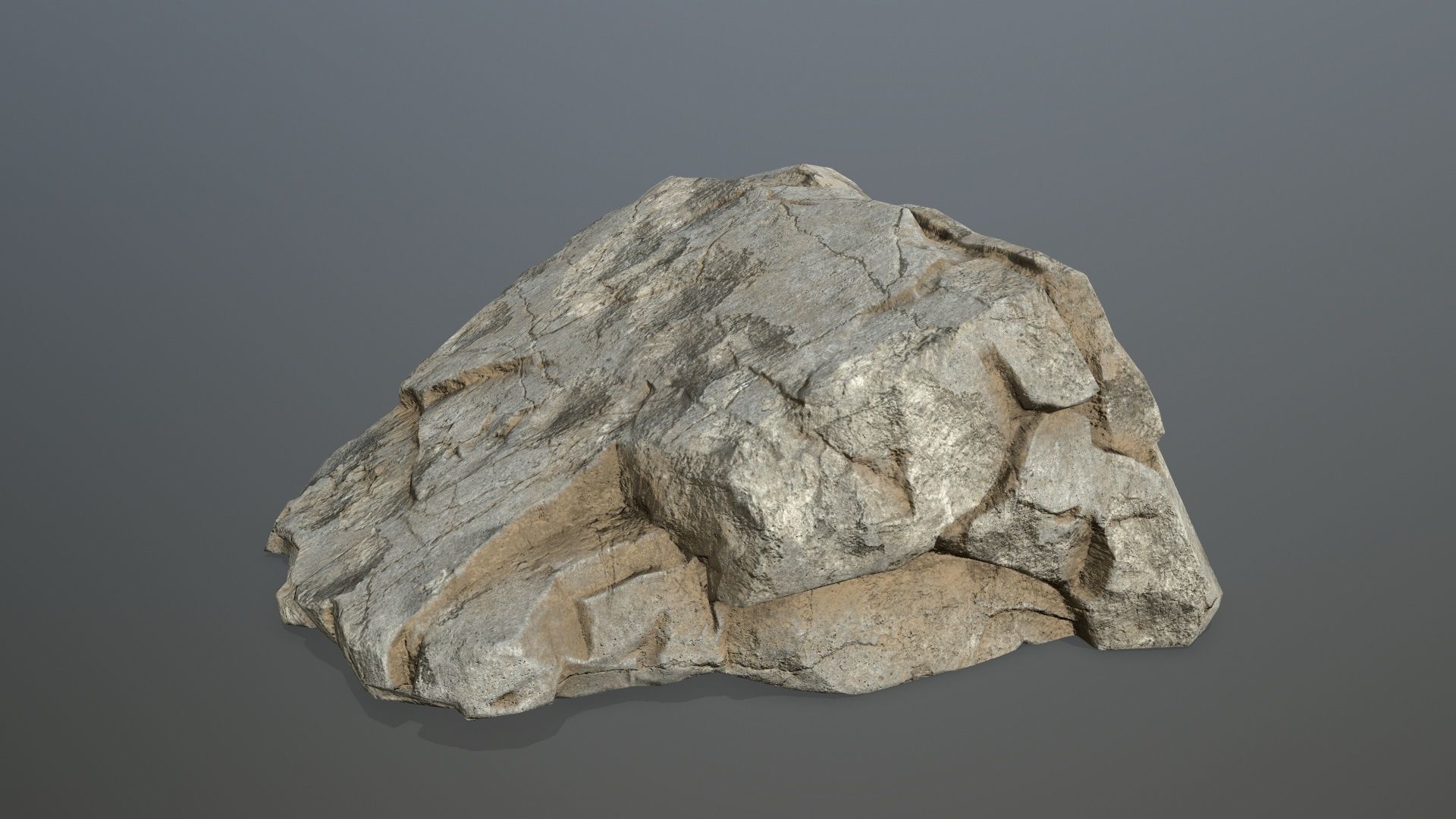 desert rocks Low-poly 3D model_20