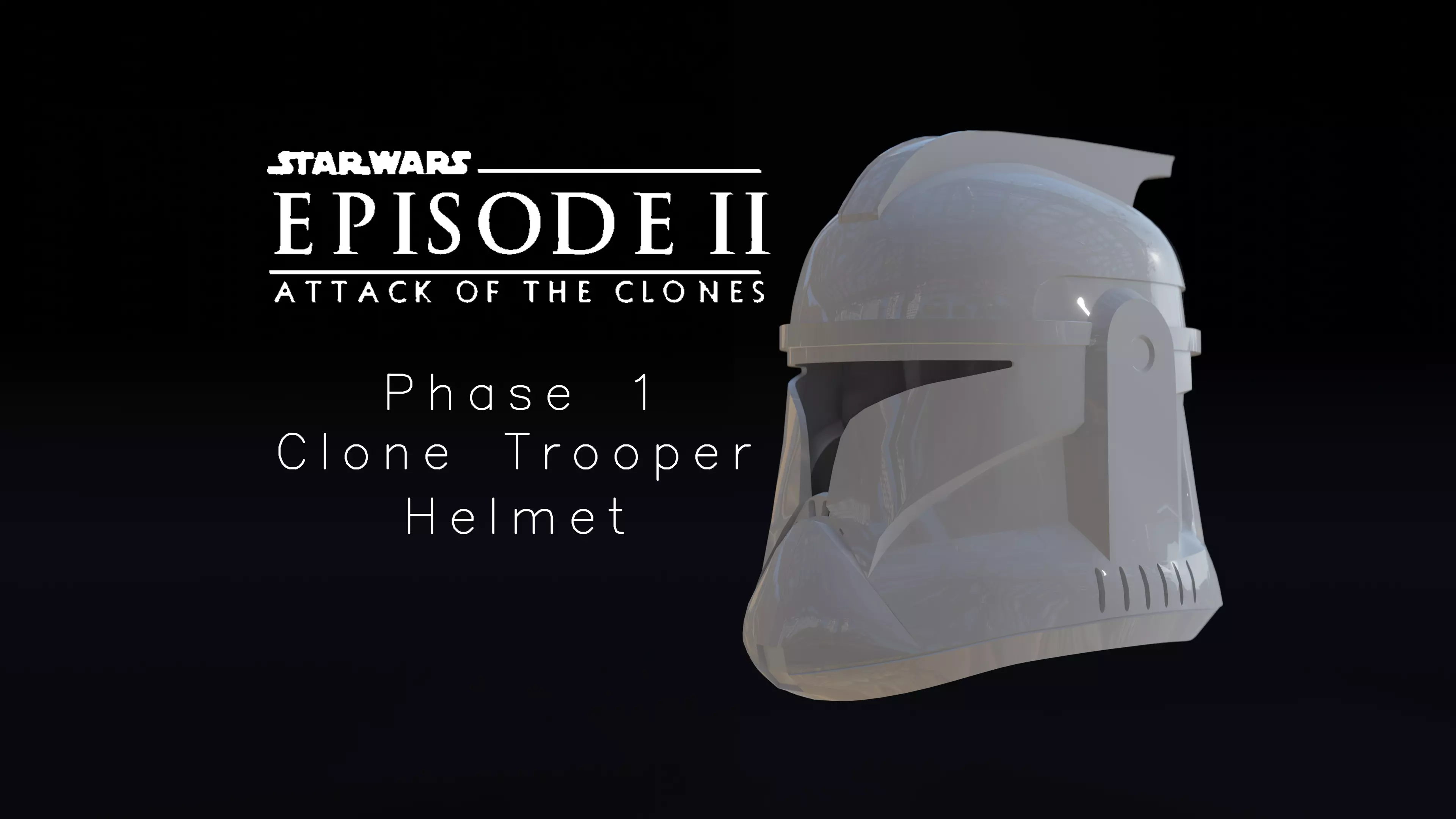 Star Wars Phase 1 Clone Trooper Helmet 3D Model for 3D Printing 3D print model_0