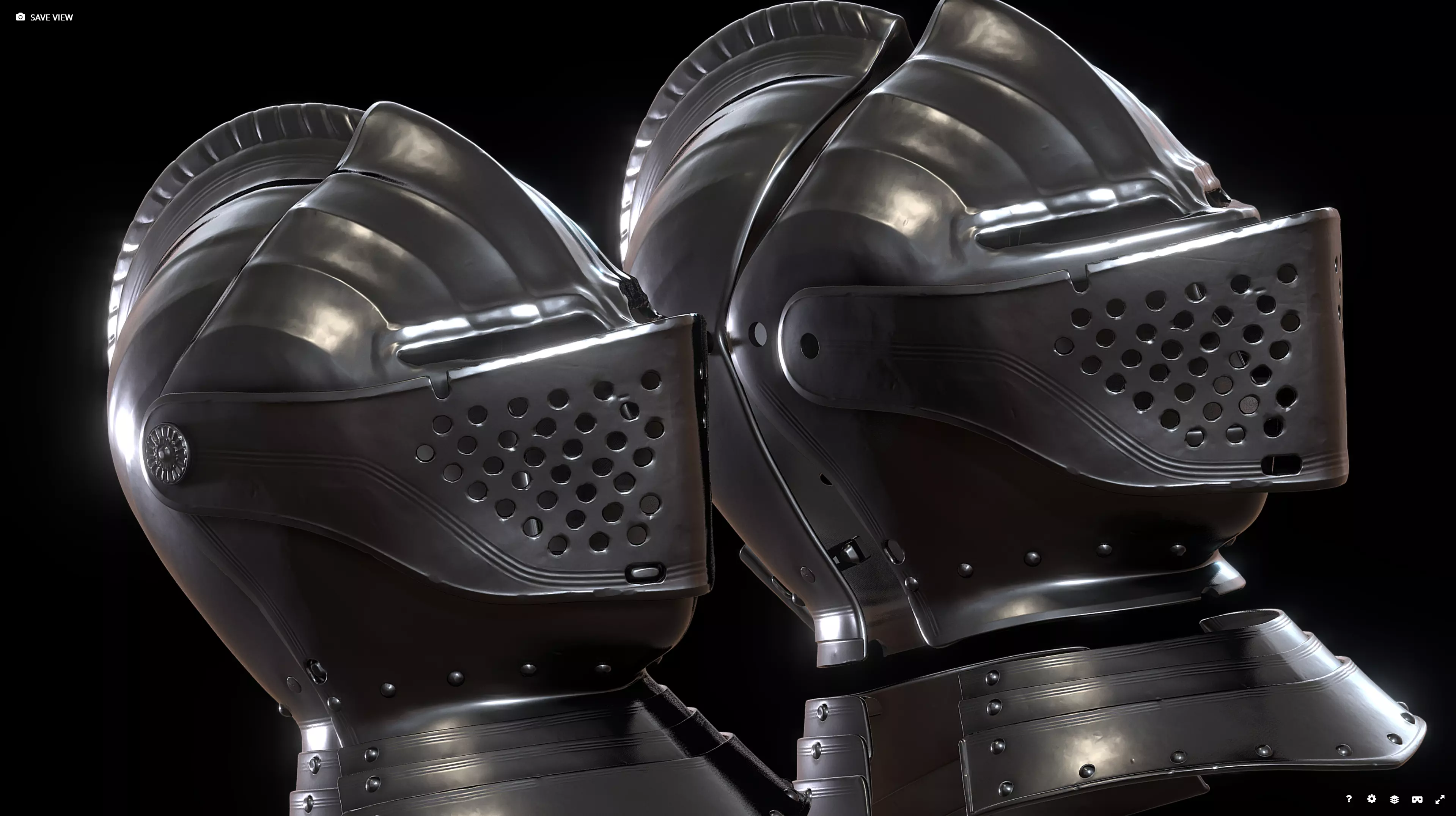 Medieval Helmet IV - 3D printing - Wearable v1 3D print model_0