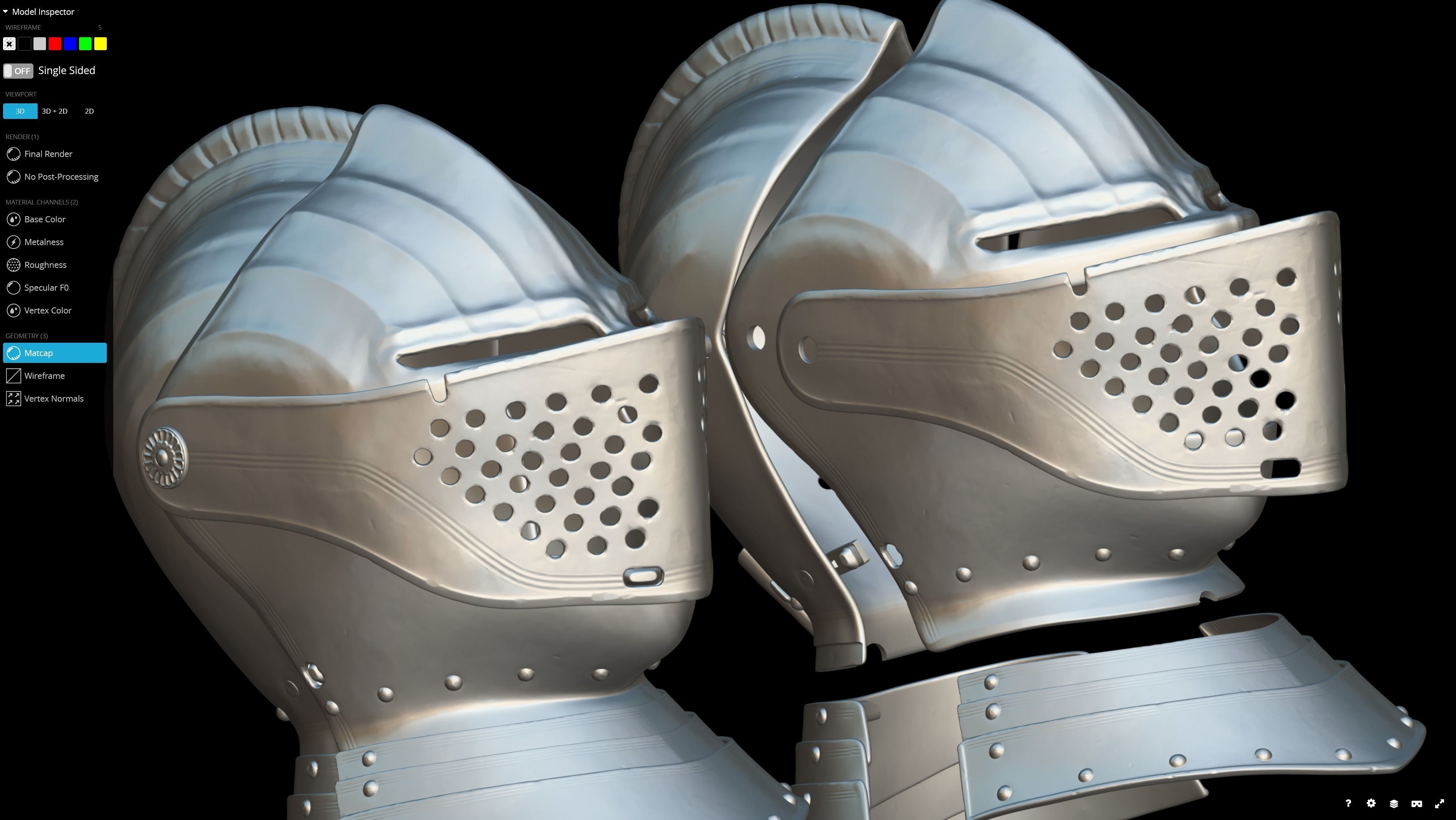 Medieval Helmet IV - 3D printing - Wearable v1 3D print model_5