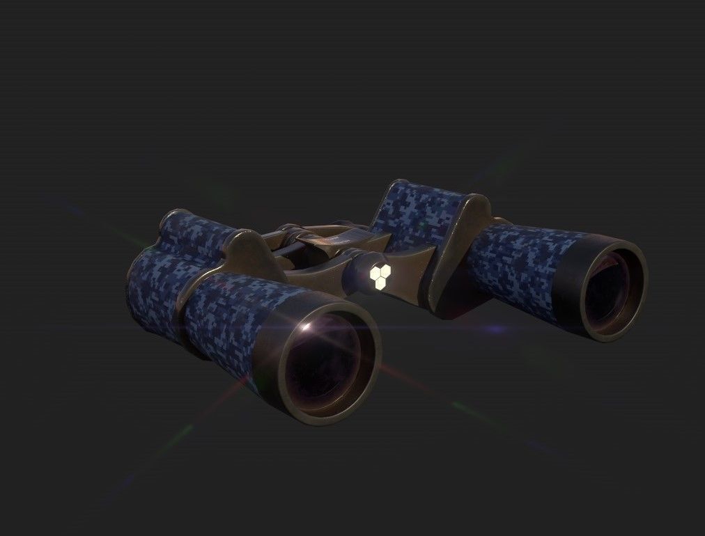 Binocular game-ready 3D model binoculars Low-poly 3D model_5