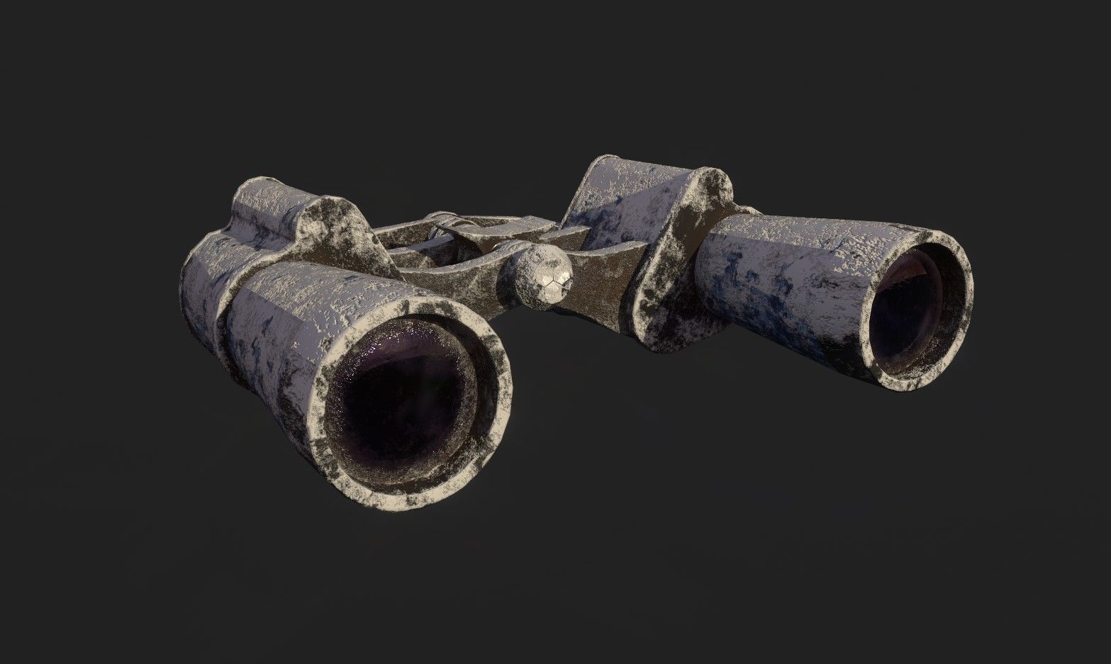 Binocular game-ready 3D model binoculars Low-poly 3D model_7