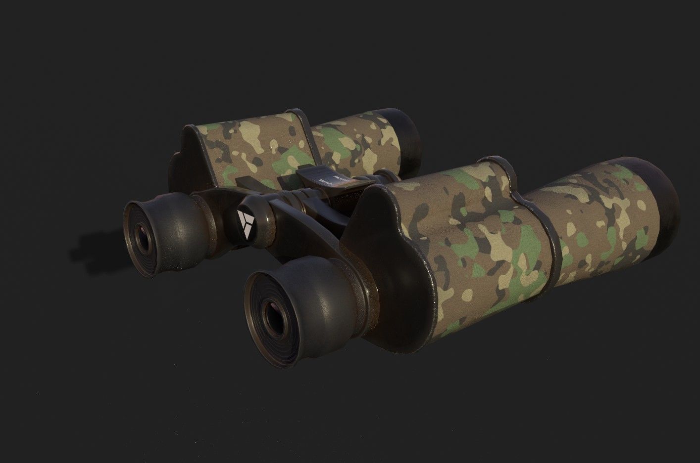 Binocular game-ready 3D model binoculars Low-poly 3D model_6