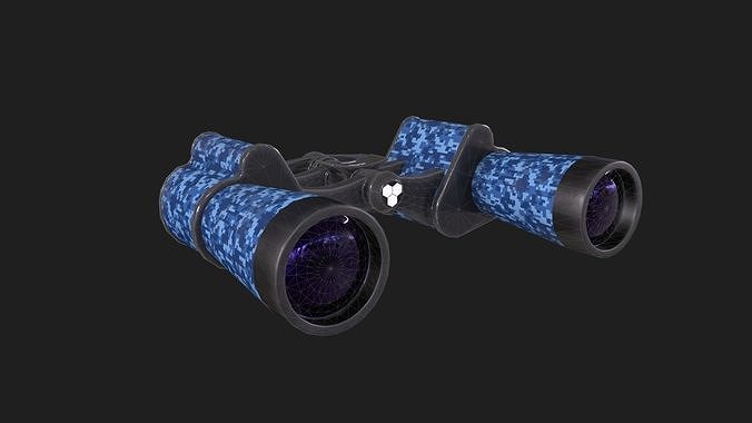 Binocular game-ready 3D model binoculars Low-poly 3D model