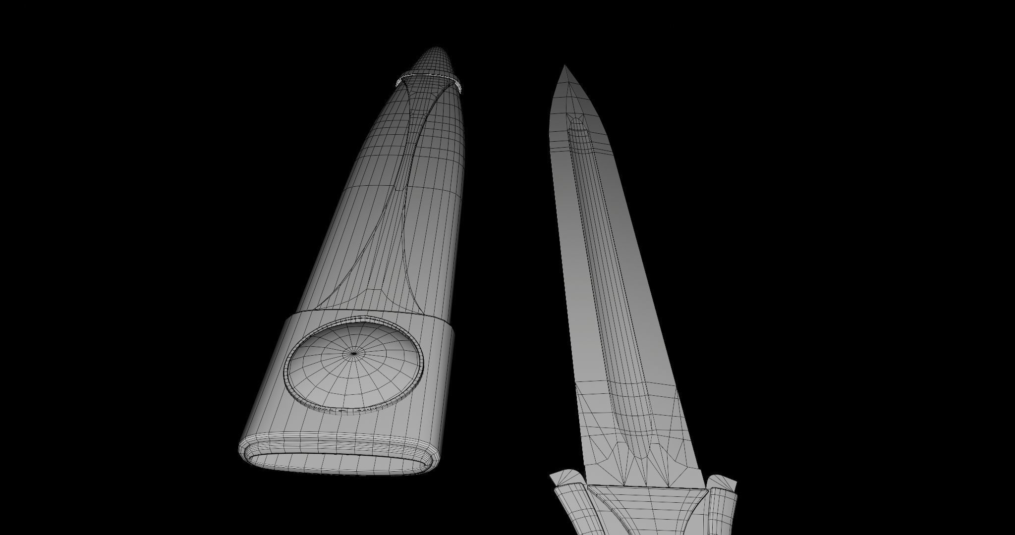  Fantasy Sword 10 PBR Unity UE Arnold V-Ray Textures Included Low-poly 3D model_38