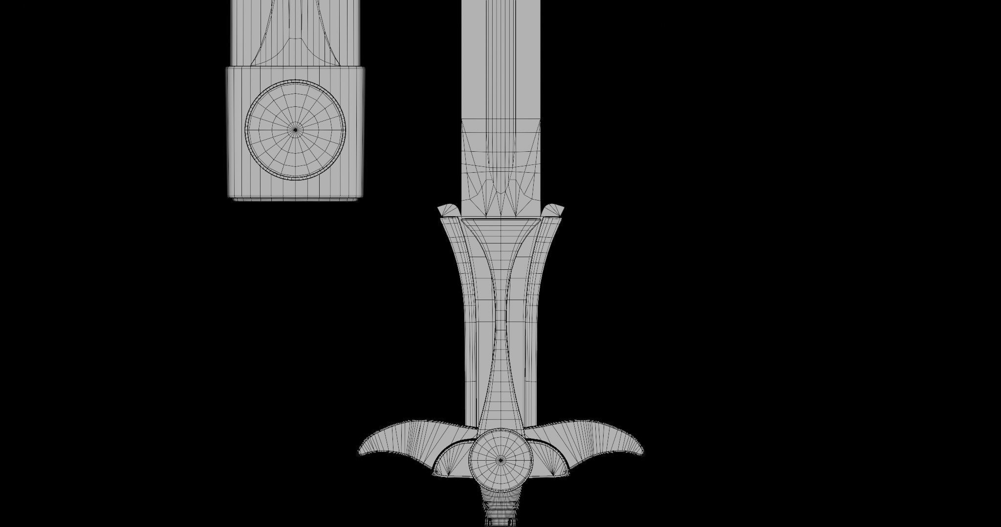  Fantasy Sword 10 PBR Unity UE Arnold V-Ray Textures Included Low-poly 3D model_42