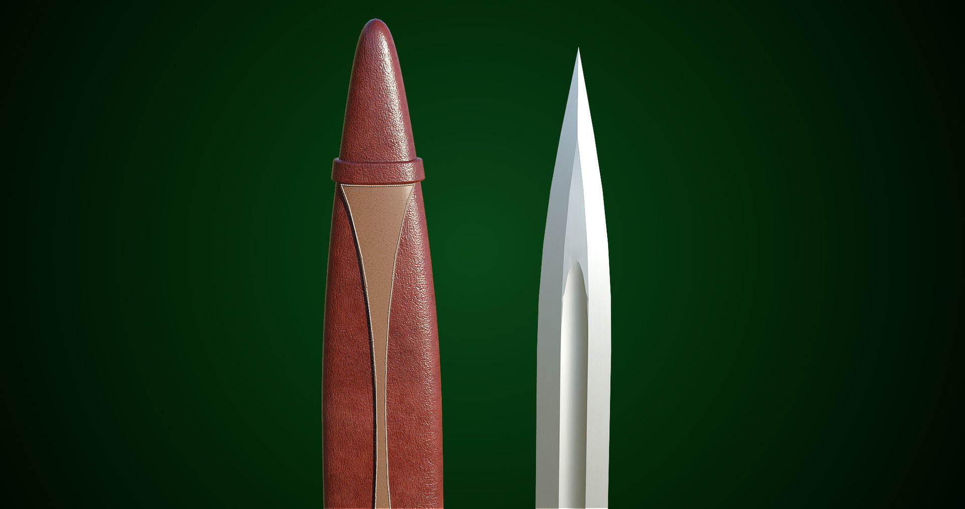  Fantasy Sword 10 PBR Unity UE Arnold V-Ray Textures Included Low-poly 3D model_17