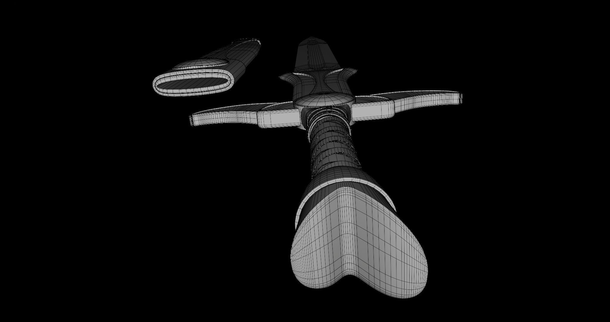  Fantasy Sword 10 PBR Unity UE Arnold V-Ray Textures Included Low-poly 3D model_39