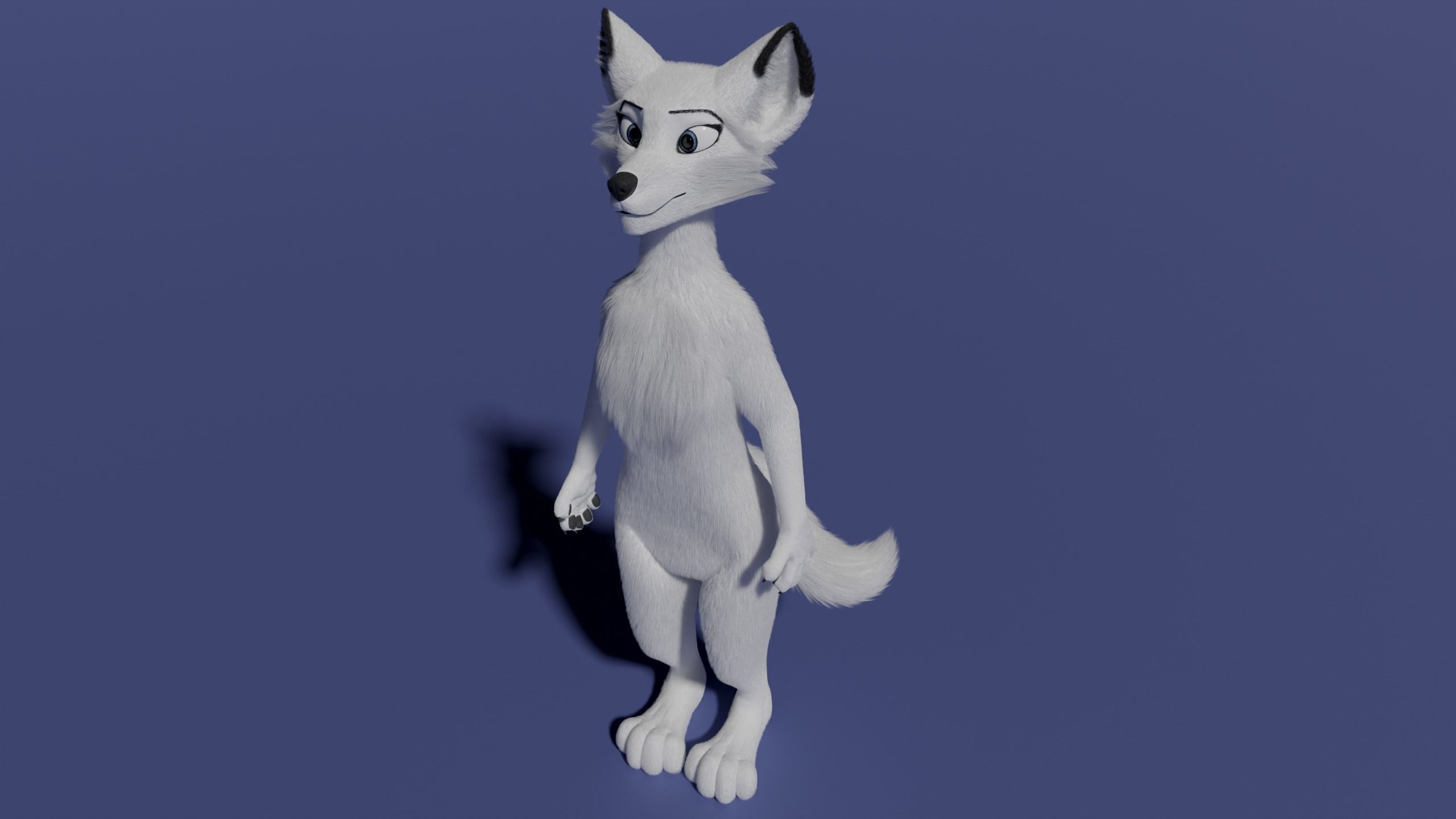 Sophia Anthro Arctic Fox 3D model_35