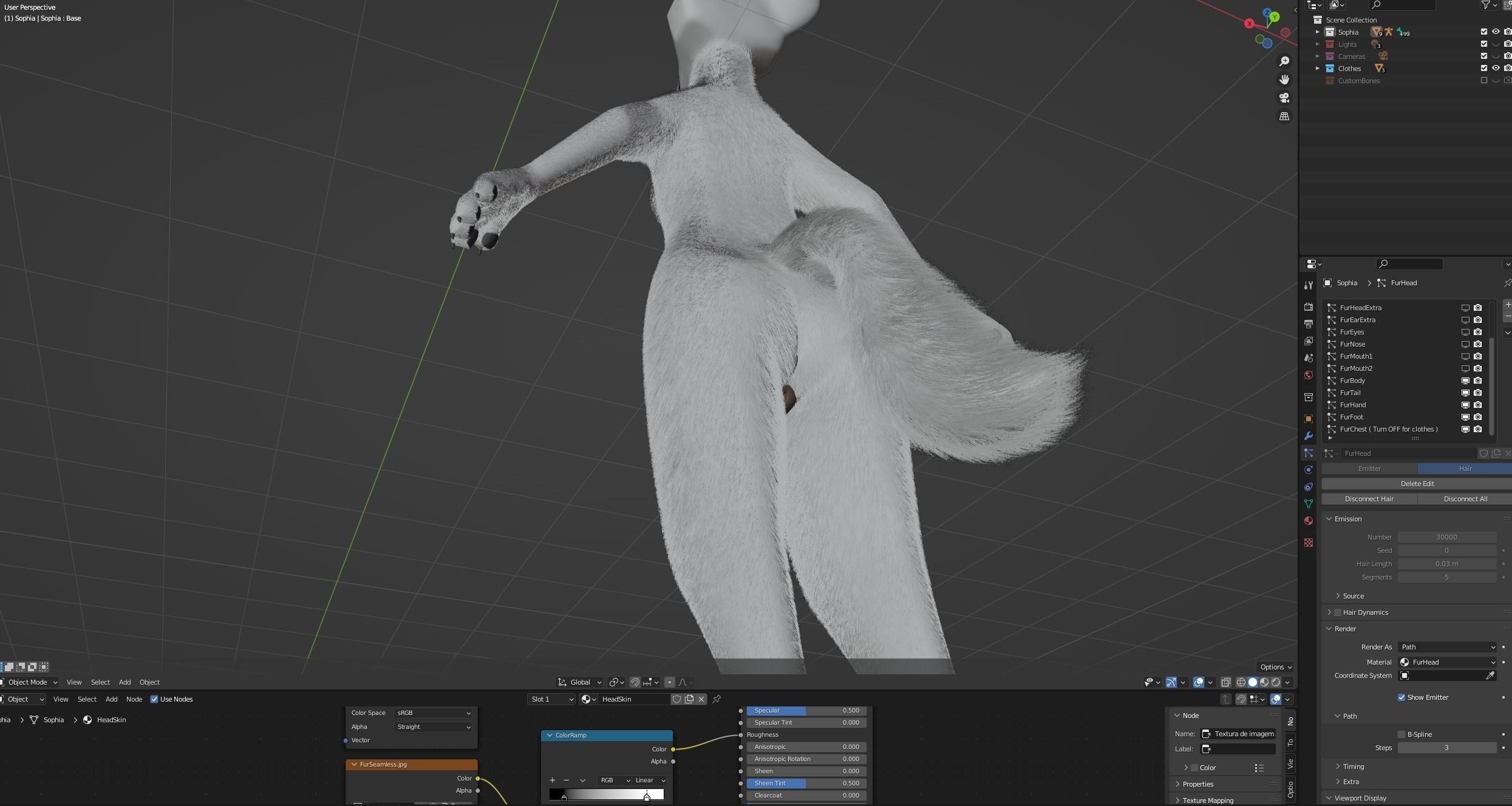Sophia Anthro Arctic Fox 3D model_86