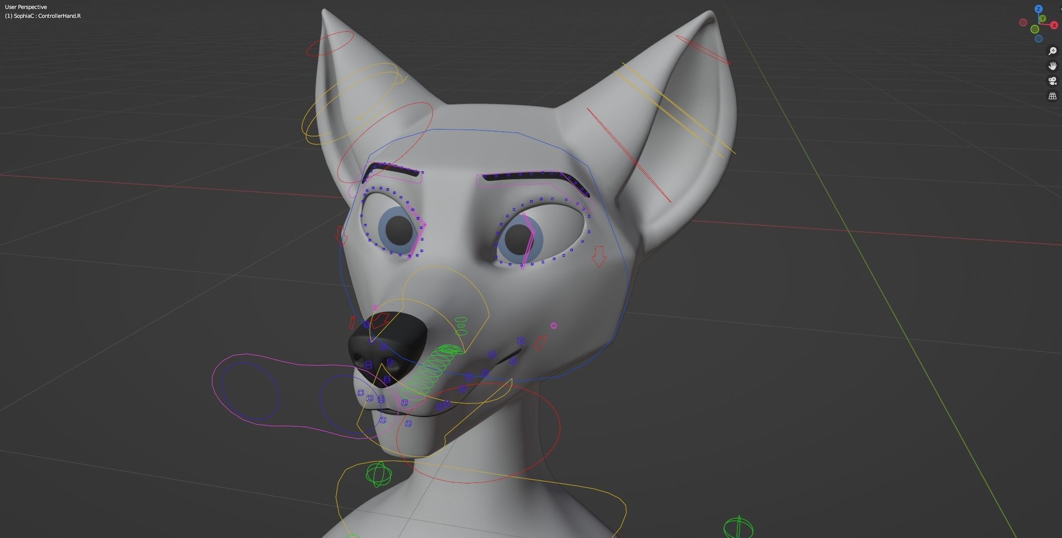 Sophia Anthro Arctic Fox 3D model_42