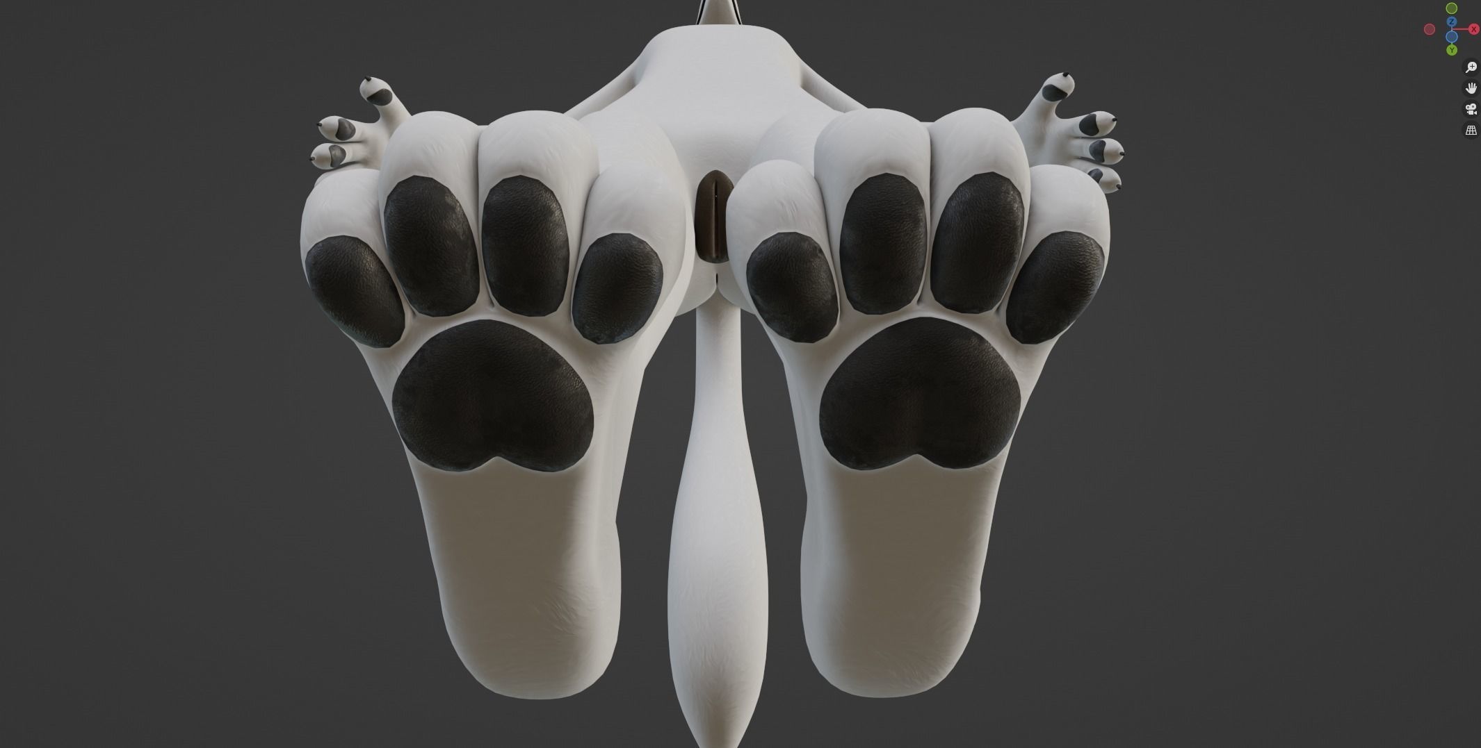 Sophia Anthro Arctic Fox 3D model_50