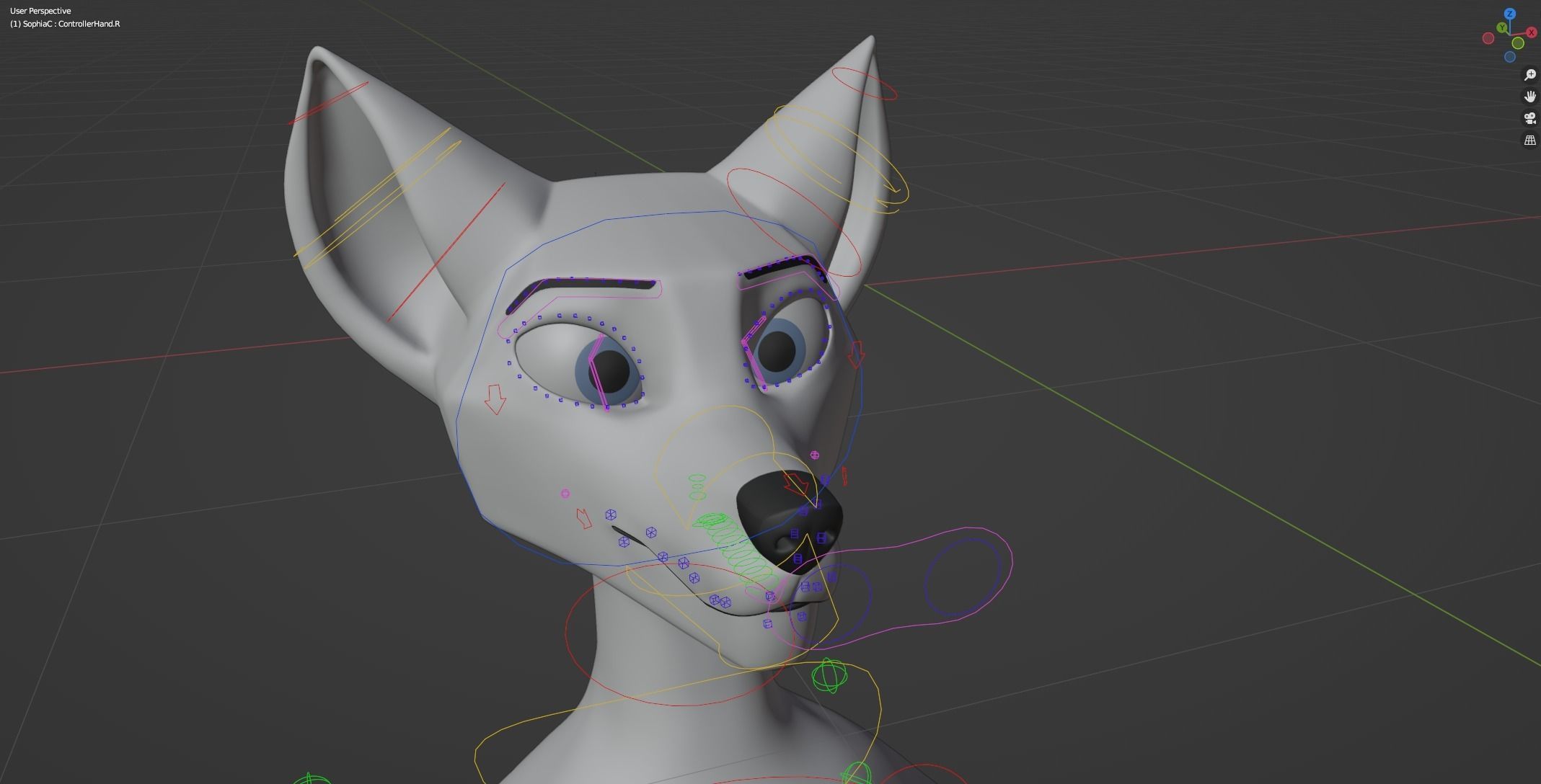 Sophia Anthro Arctic Fox 3D model_43