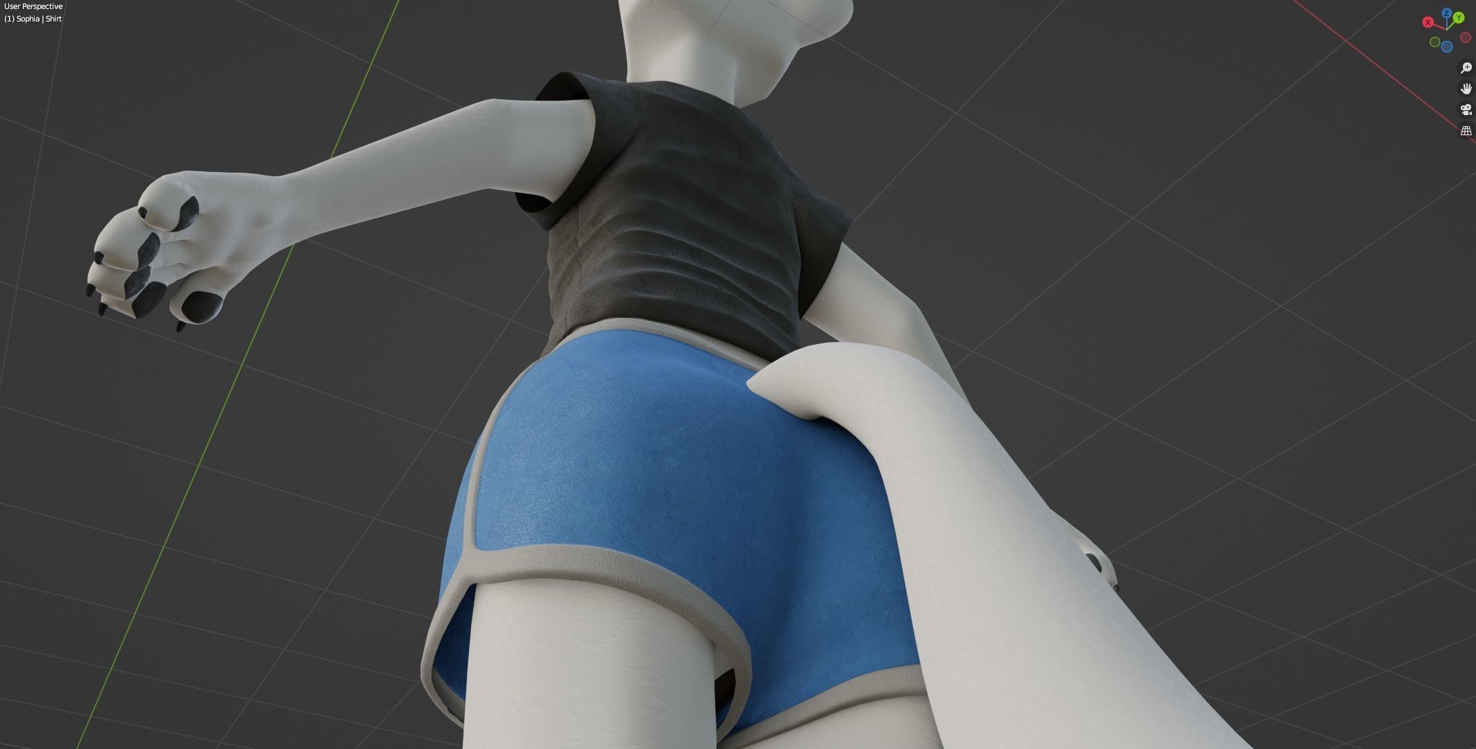 Sophia Anthro Arctic Fox 3D model_74