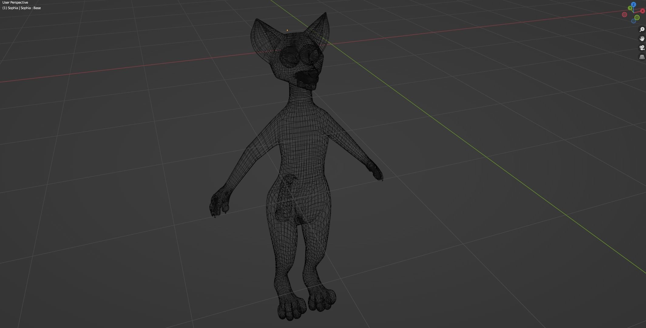 Sophia Anthro Arctic Fox 3D model_36