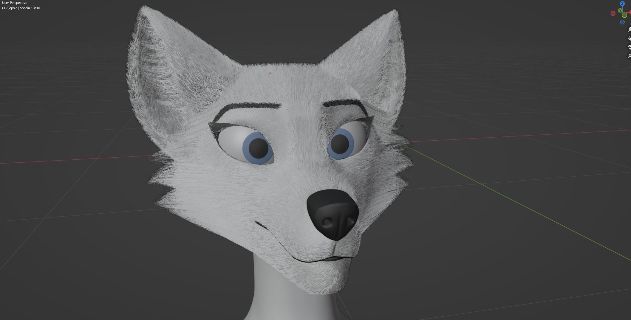 Sophia Anthro Arctic Fox 3D model_84