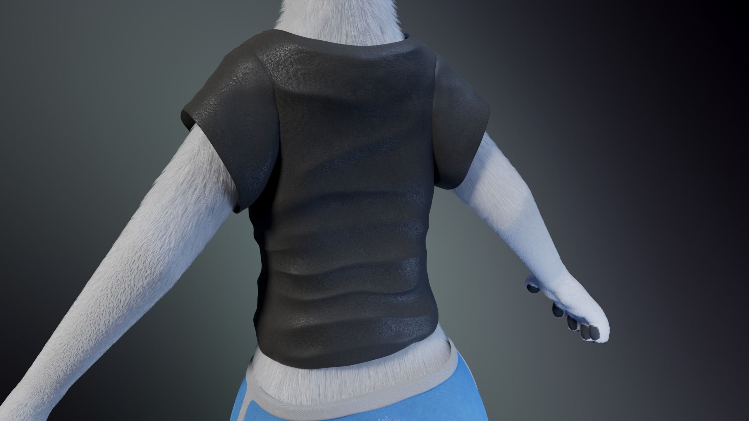 Sophia Anthro Arctic Fox 3D model_27
