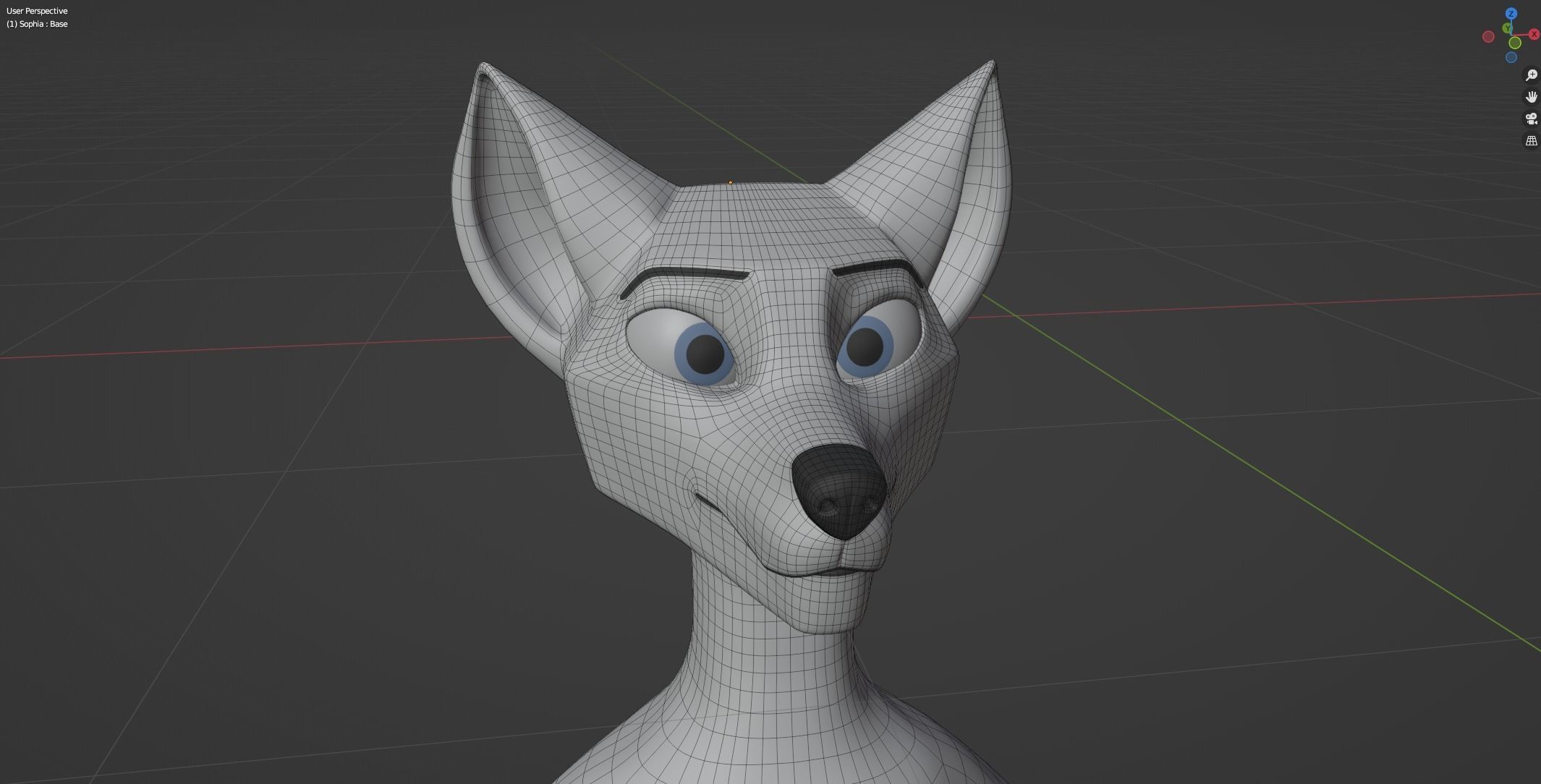 Sophia Anthro Arctic Fox 3D model_53