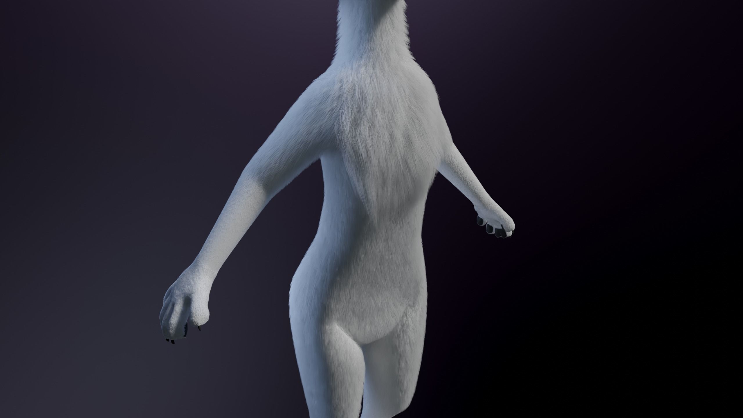 Sophia Anthro Arctic Fox 3D model_6