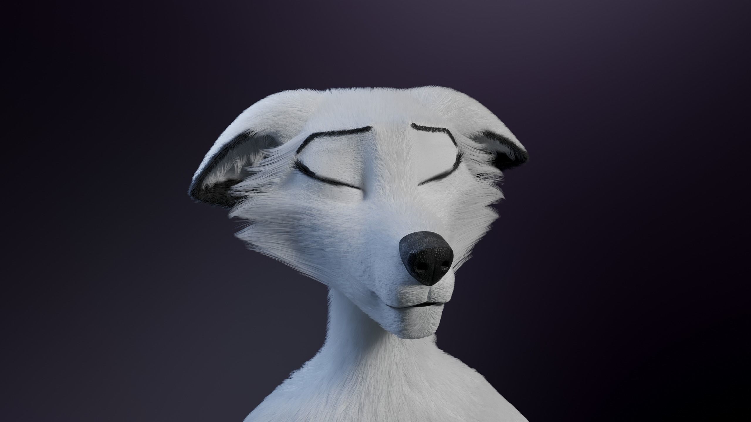 Sophia Anthro Arctic Fox 3D model_32