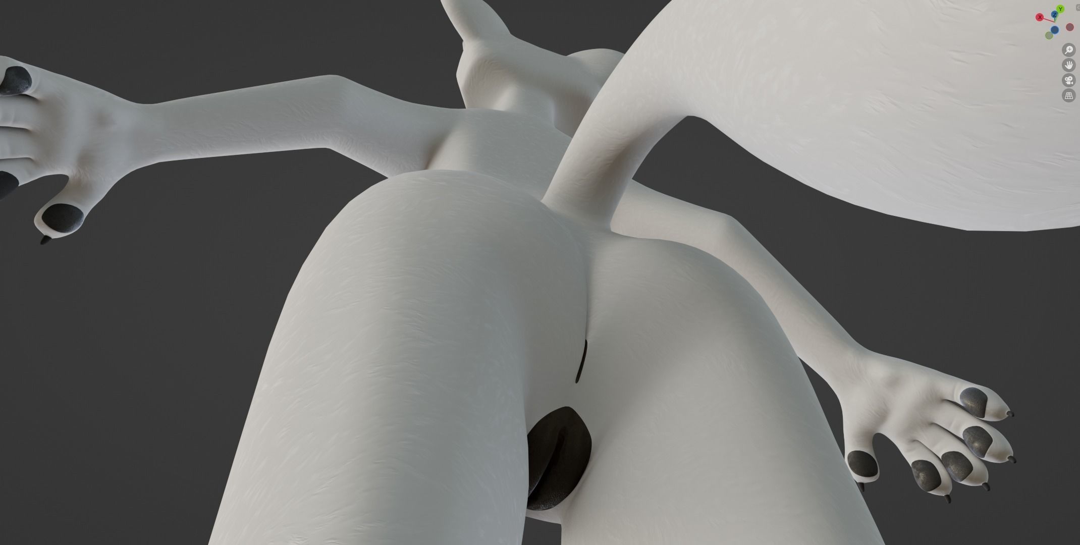 Sophia Anthro Arctic Fox 3D model_46