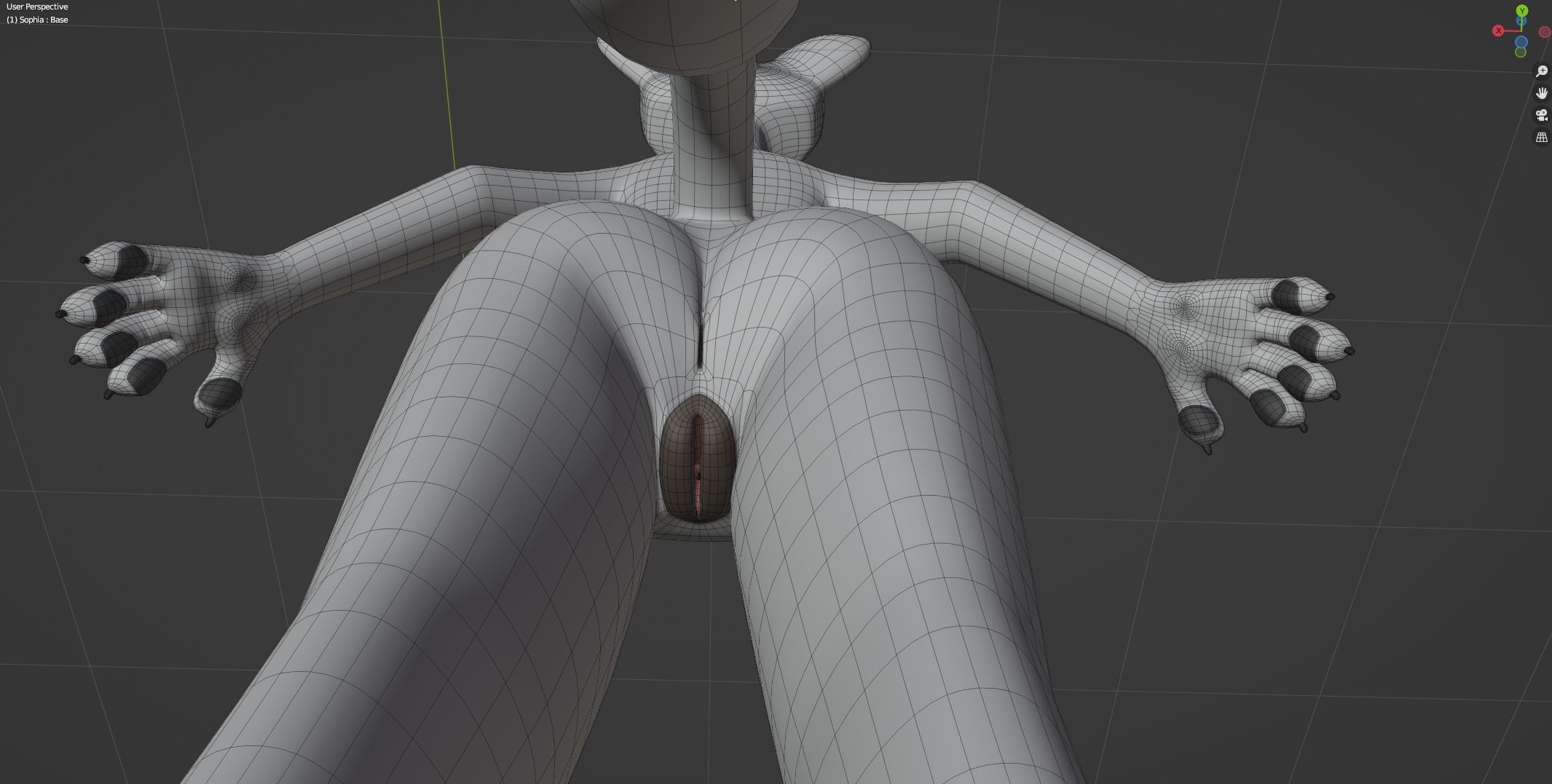 Sophia Anthro Arctic Fox 3D model_57