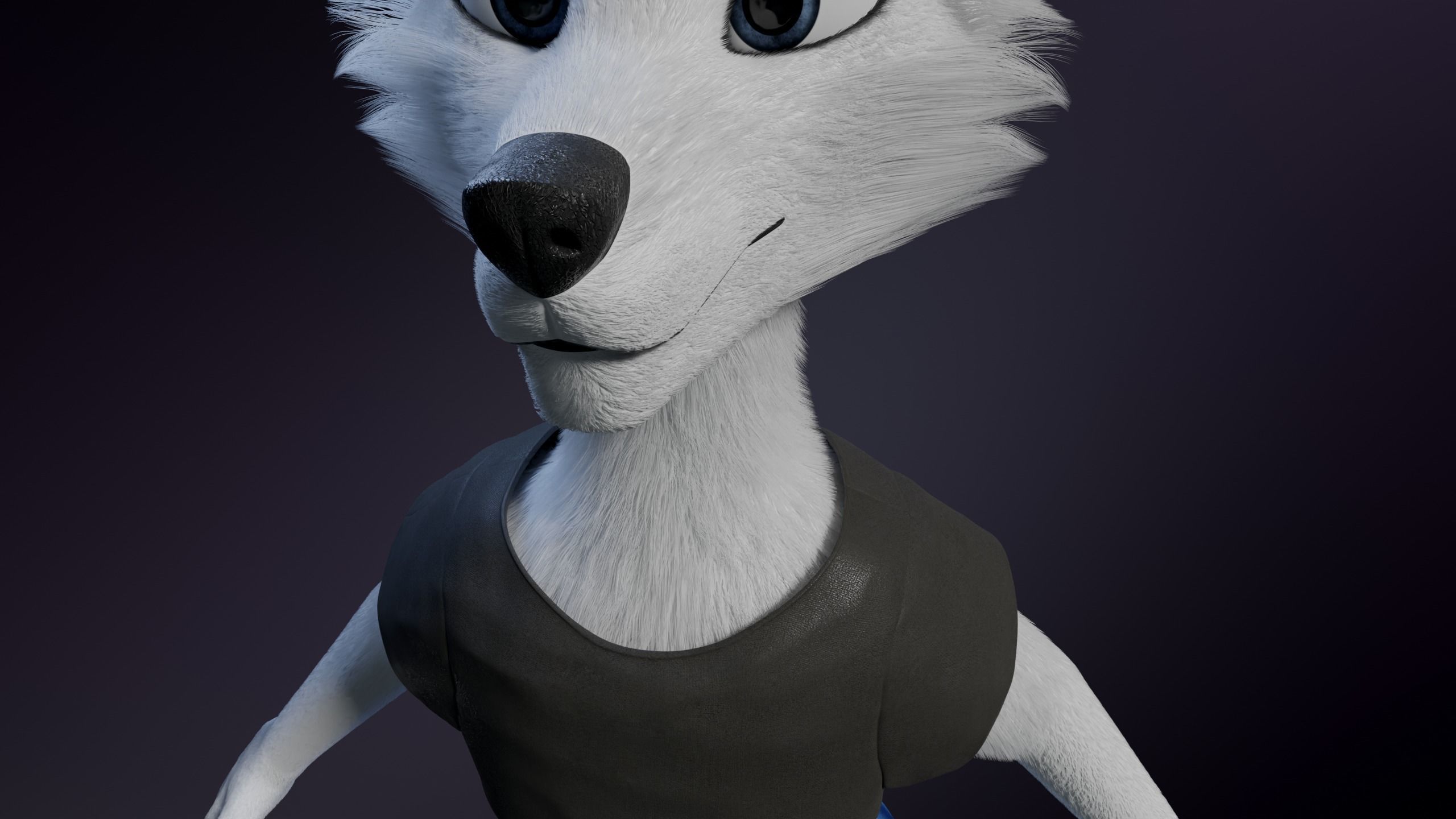 Sophia Anthro Arctic Fox 3D model_28