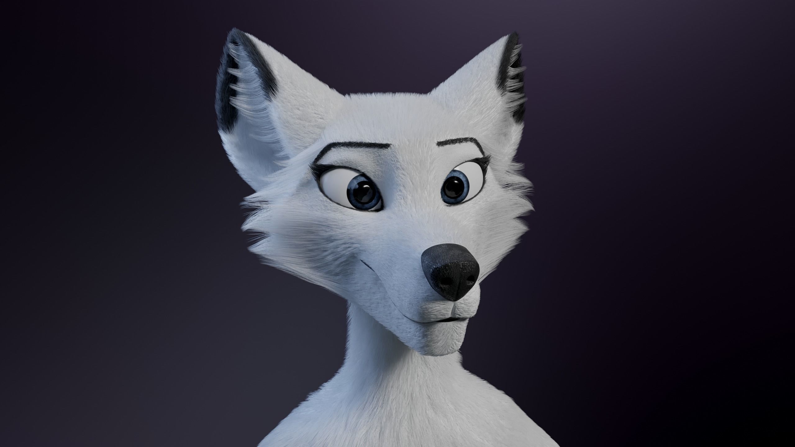 Sophia Anthro Arctic Fox 3D model_29