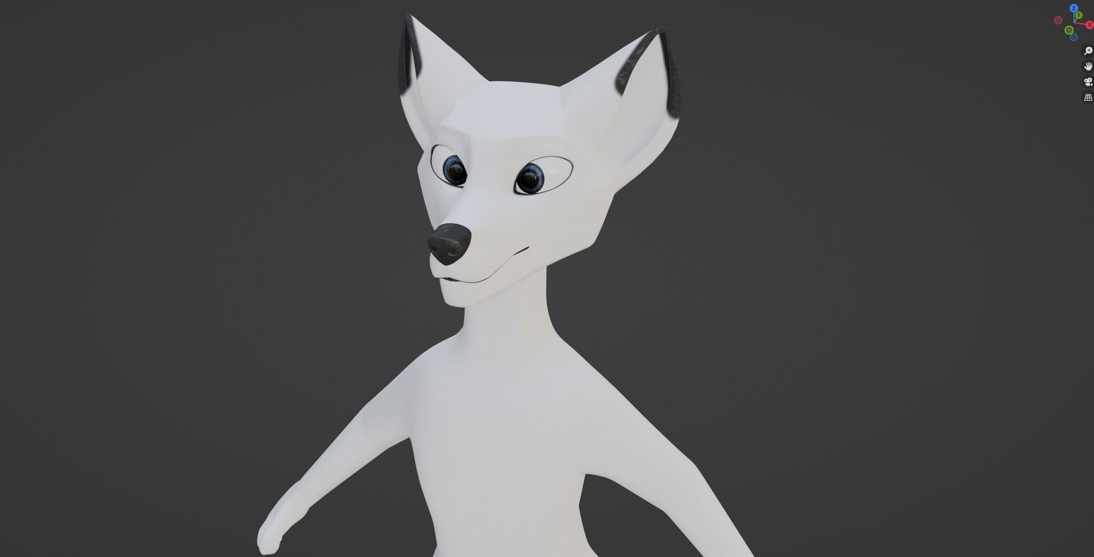 Sophia Anthro Arctic Fox 3D model_45