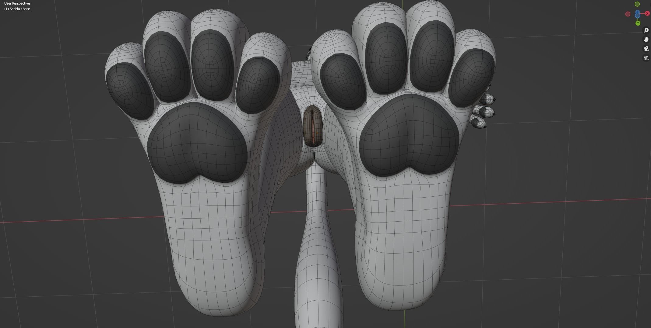 Sophia Anthro Arctic Fox 3D model_61