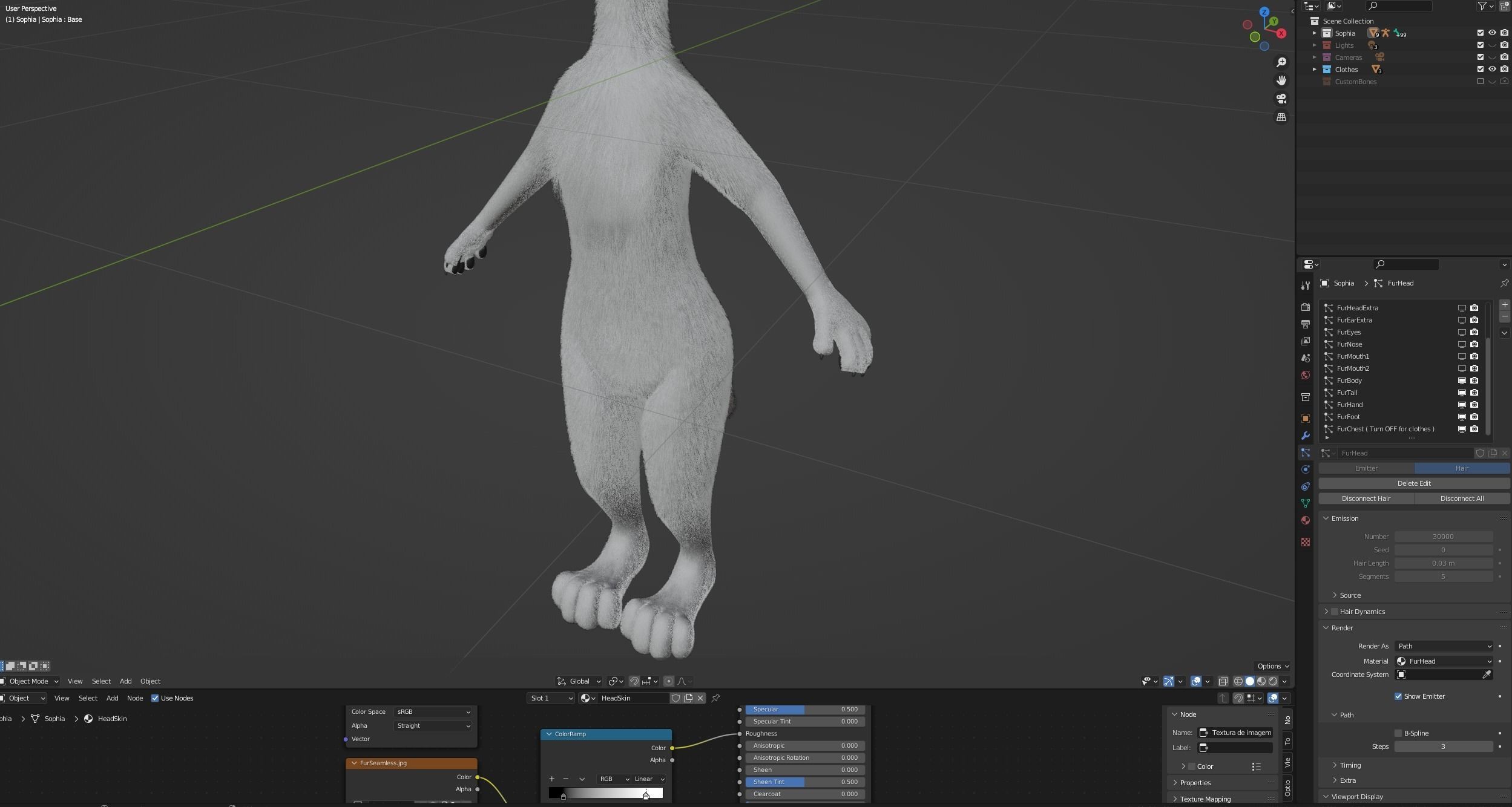 Sophia Anthro Arctic Fox 3D model_85