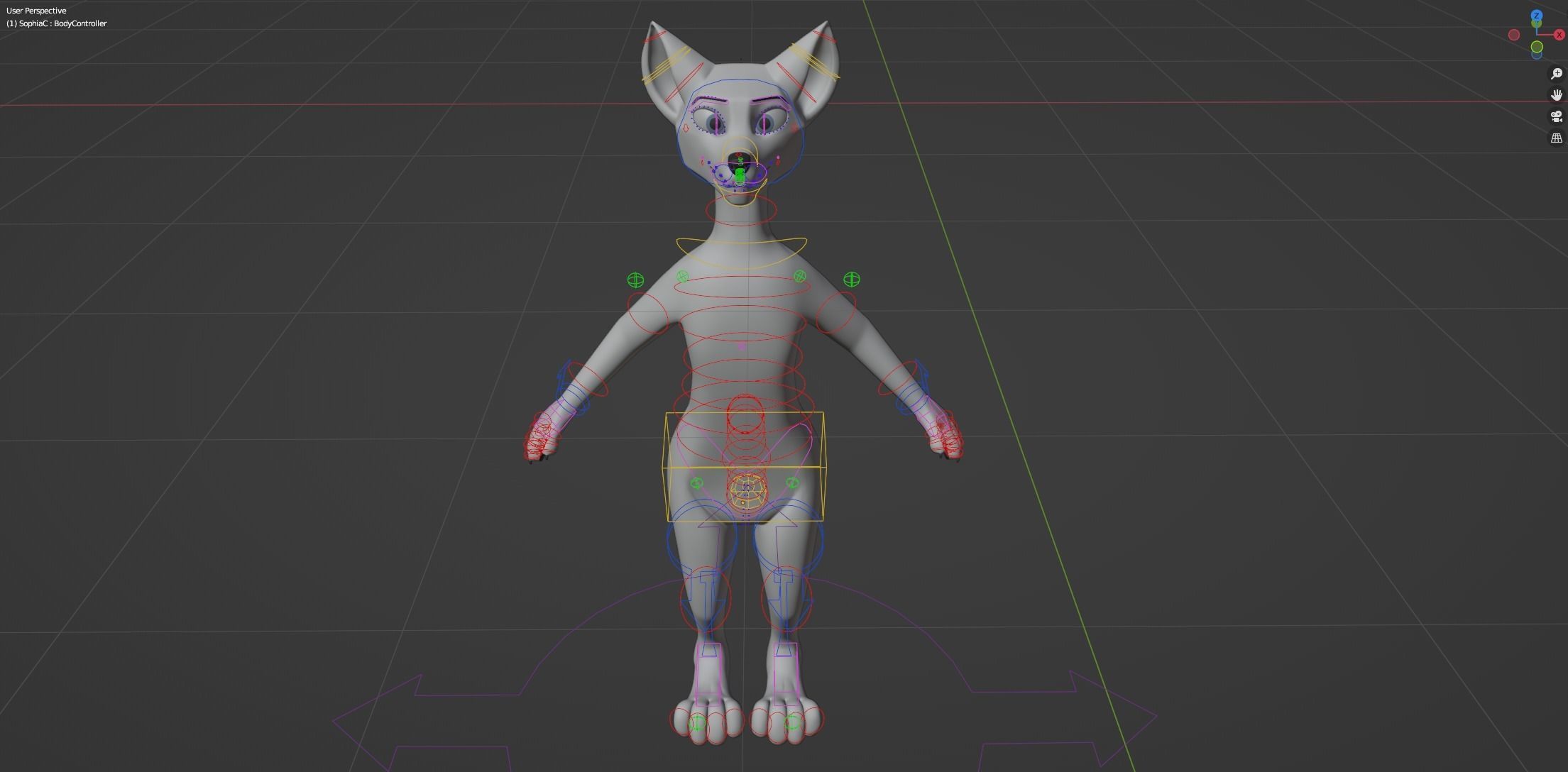 Sophia Anthro Arctic Fox 3D model_37