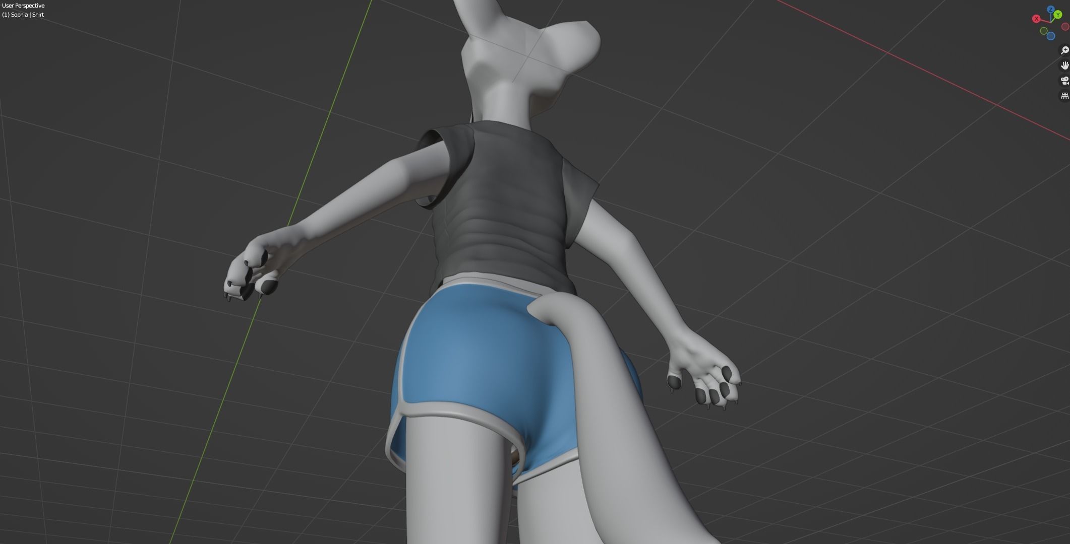 Sophia Anthro Arctic Fox 3D model_72