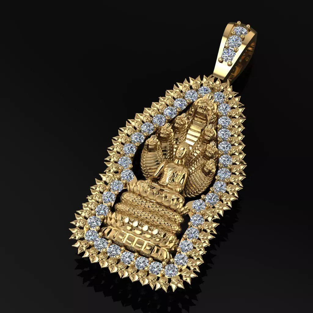 Khmer Budha Pendant B2 3D print model