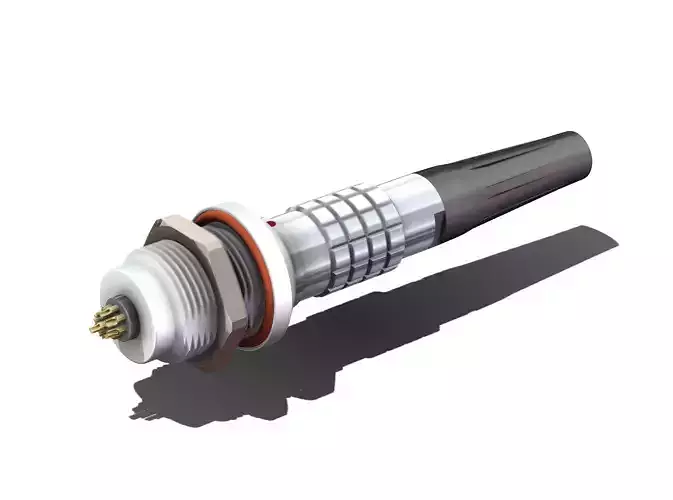 aviation connector pair water proof 3D print model