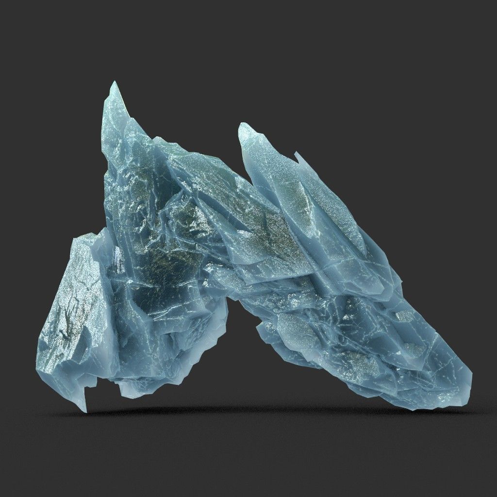 Scifi Spiky Ice 220611 - Ultra HD 16K Textures Low-poly 3D model_13