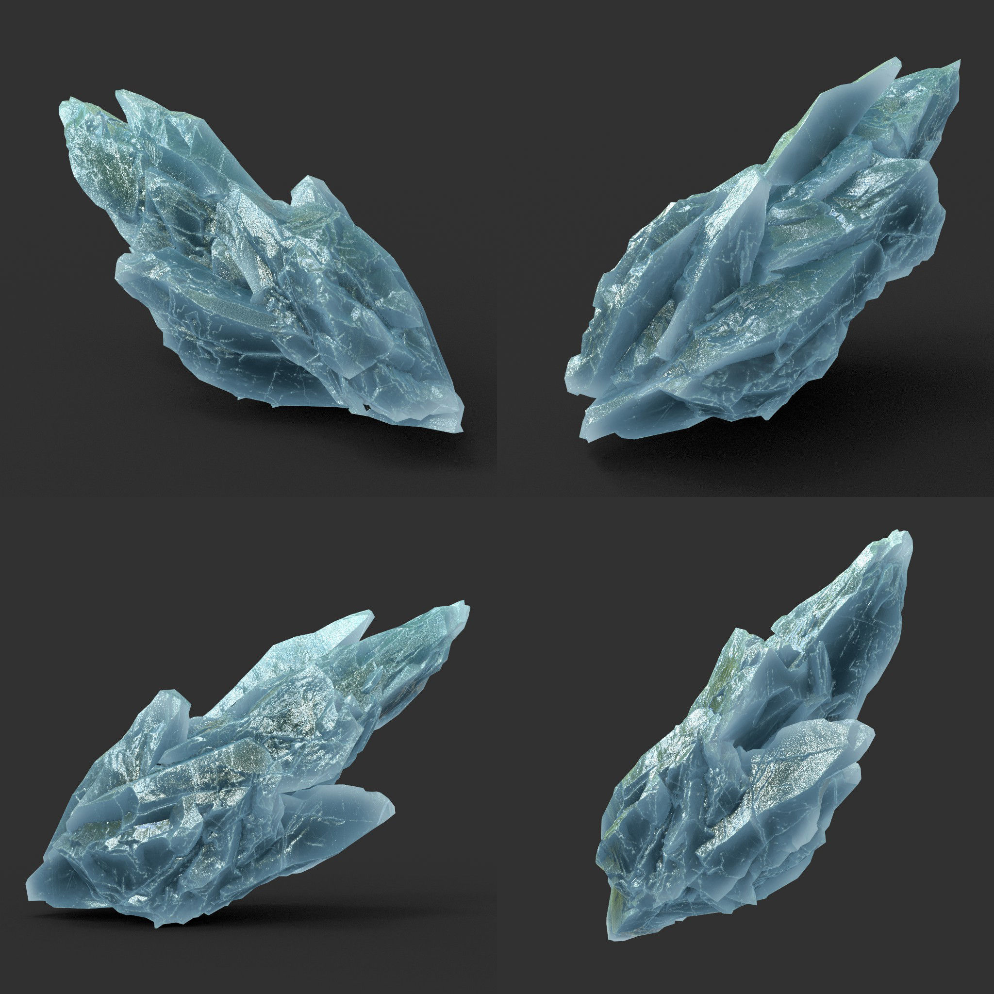 Scifi Spiky Ice 220611 - Ultra HD 16K Textures Low-poly 3D model_8