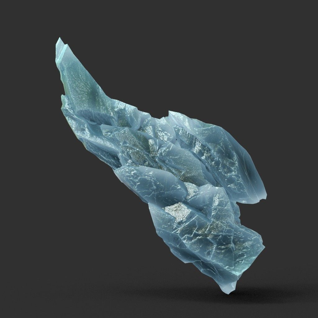 Scifi Spiky Ice 220611 - Ultra HD 16K Textures Low-poly 3D model_4