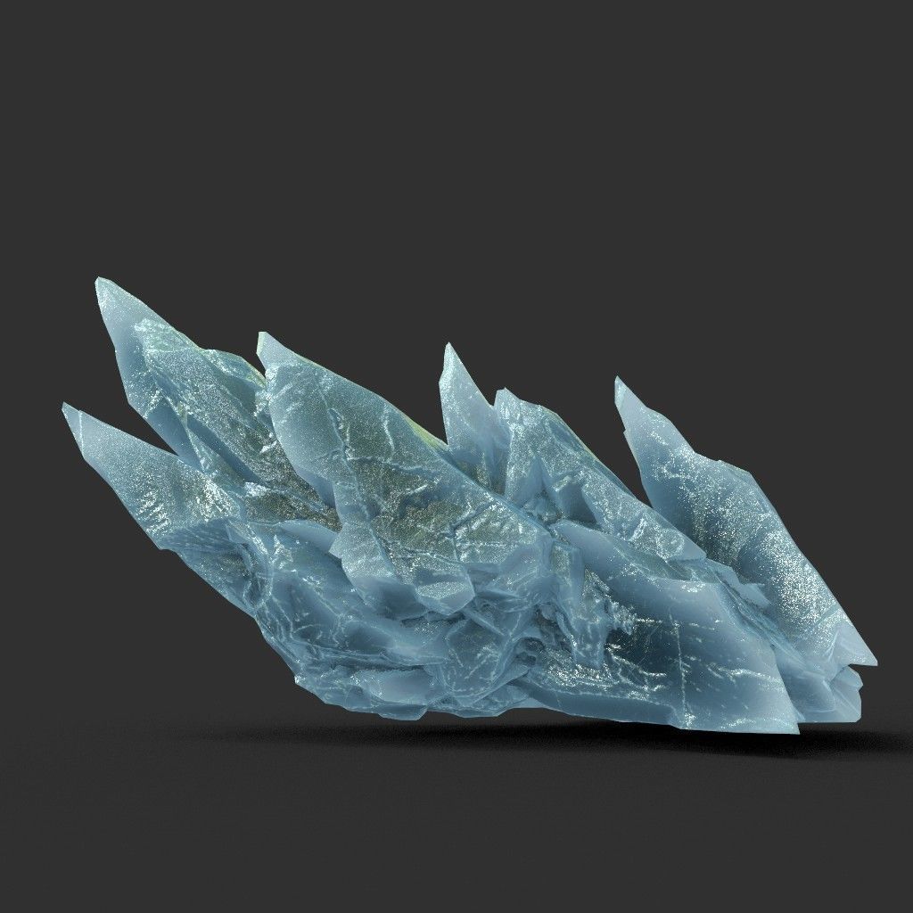 Scifi Spiky Ice 220611 - Ultra HD 16K Textures Low-poly 3D model_22