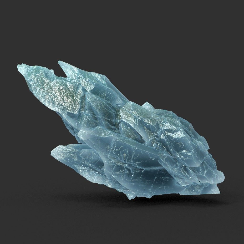 Scifi Spiky Ice 220611 - Ultra HD 16K Textures Low-poly 3D model_7