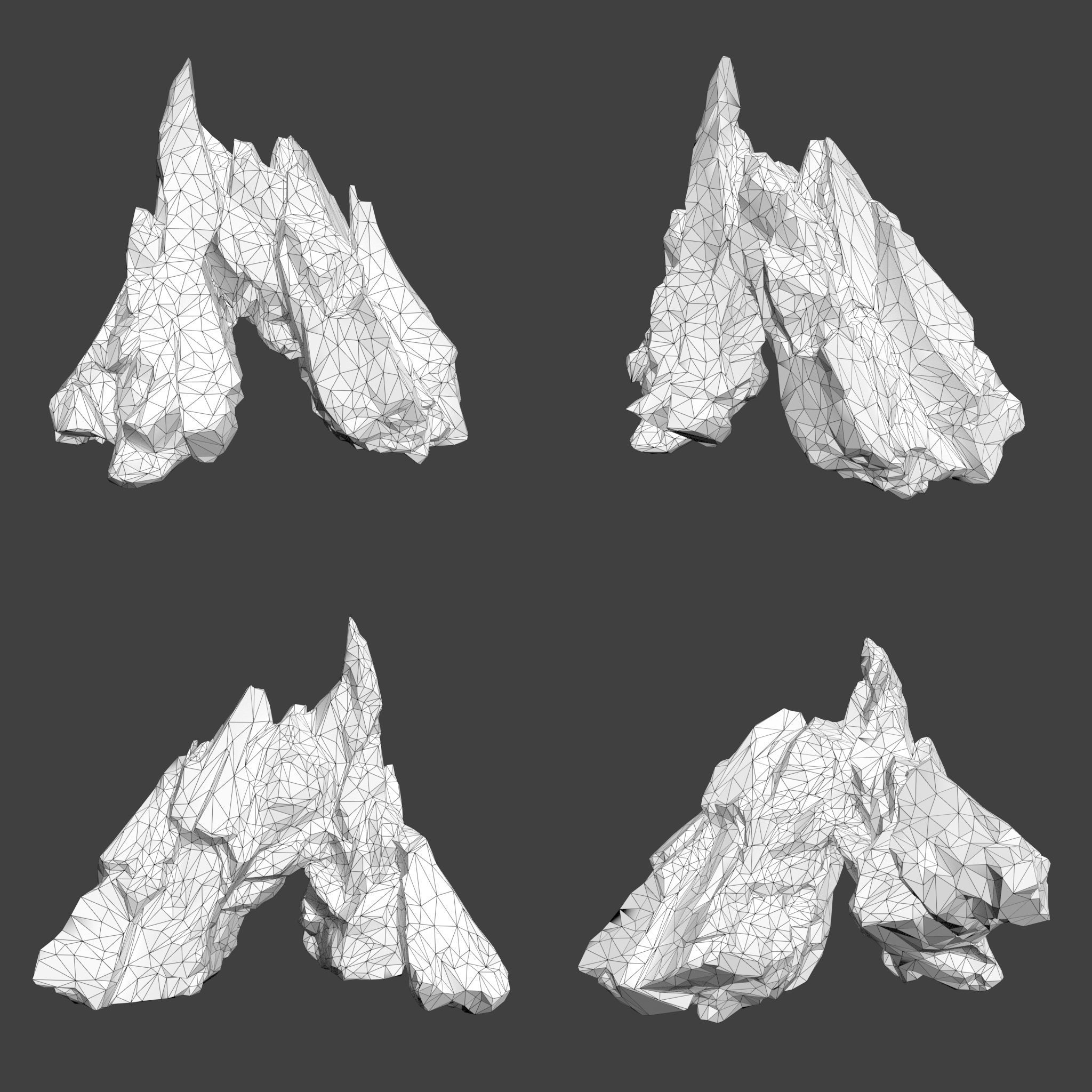 Scifi Spiky Ice 220611 - Ultra HD 16K Textures Low-poly 3D model_18