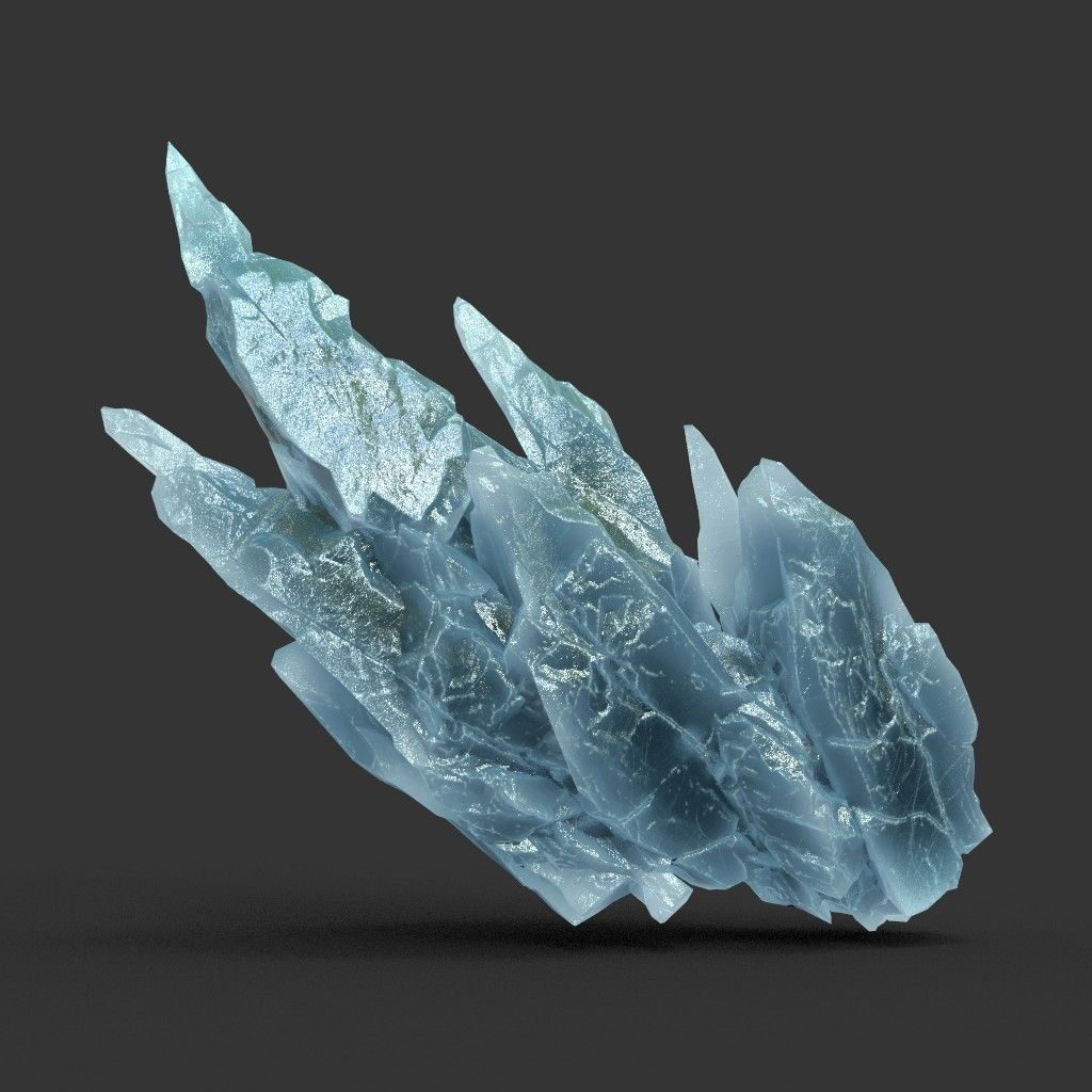 Scifi Spiky Ice 220611 - Ultra HD 16K Textures Low-poly 3D model_10