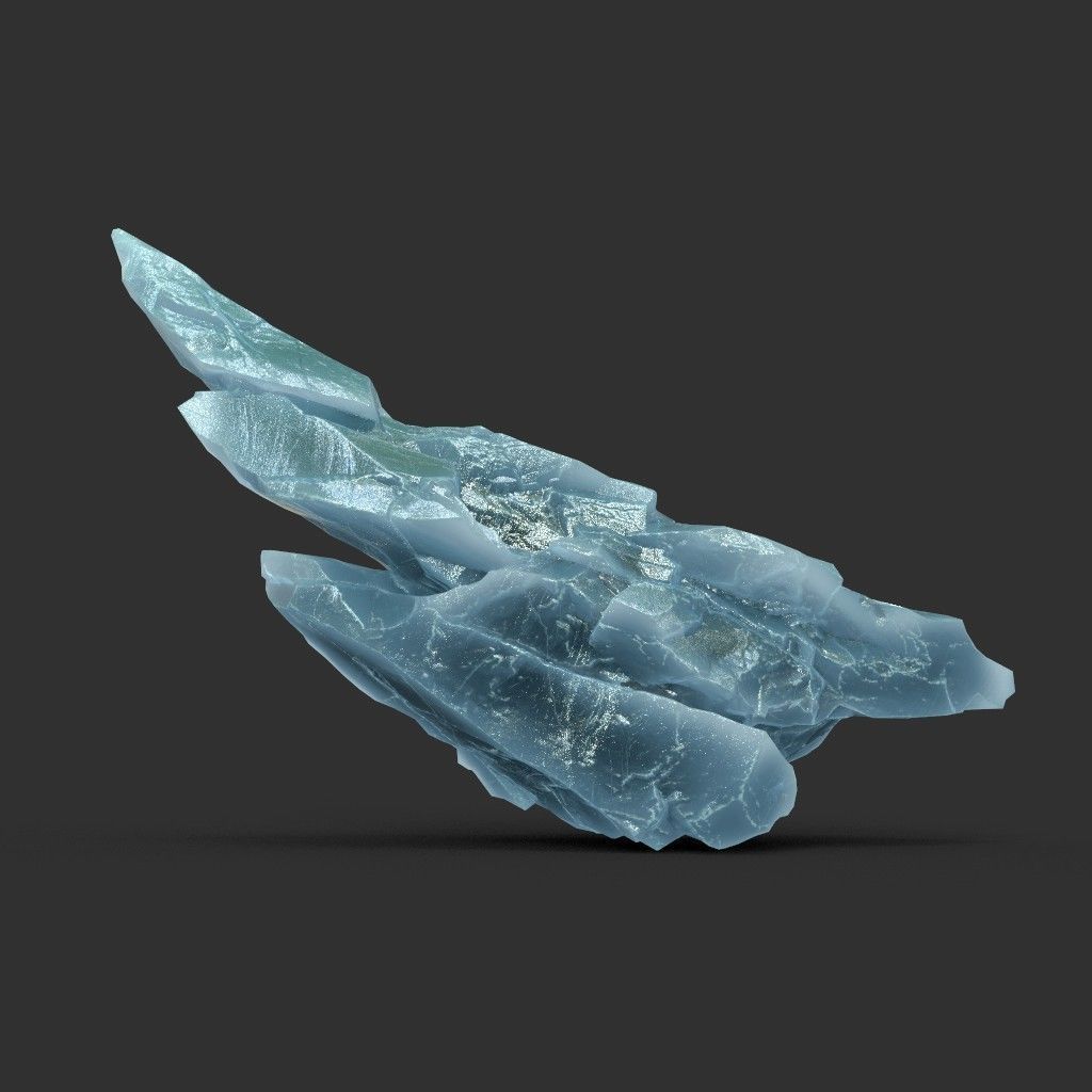Scifi Spiky Ice 220611 - Ultra HD 16K Textures Low-poly 3D model_1