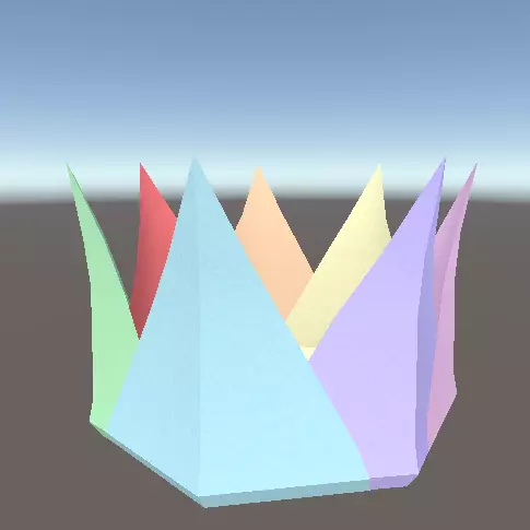 Papercraft Crown Free low-poly 3D model