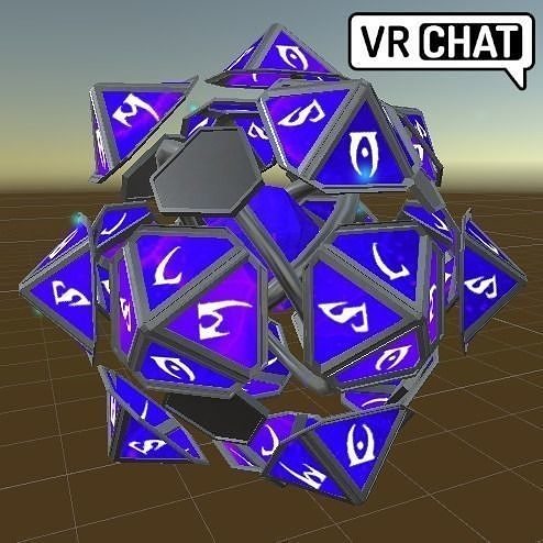 Hexcore vr chat dice Free 3D model