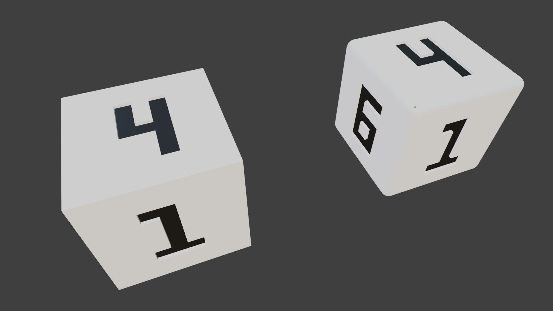 The Number Dices 3D print model_4