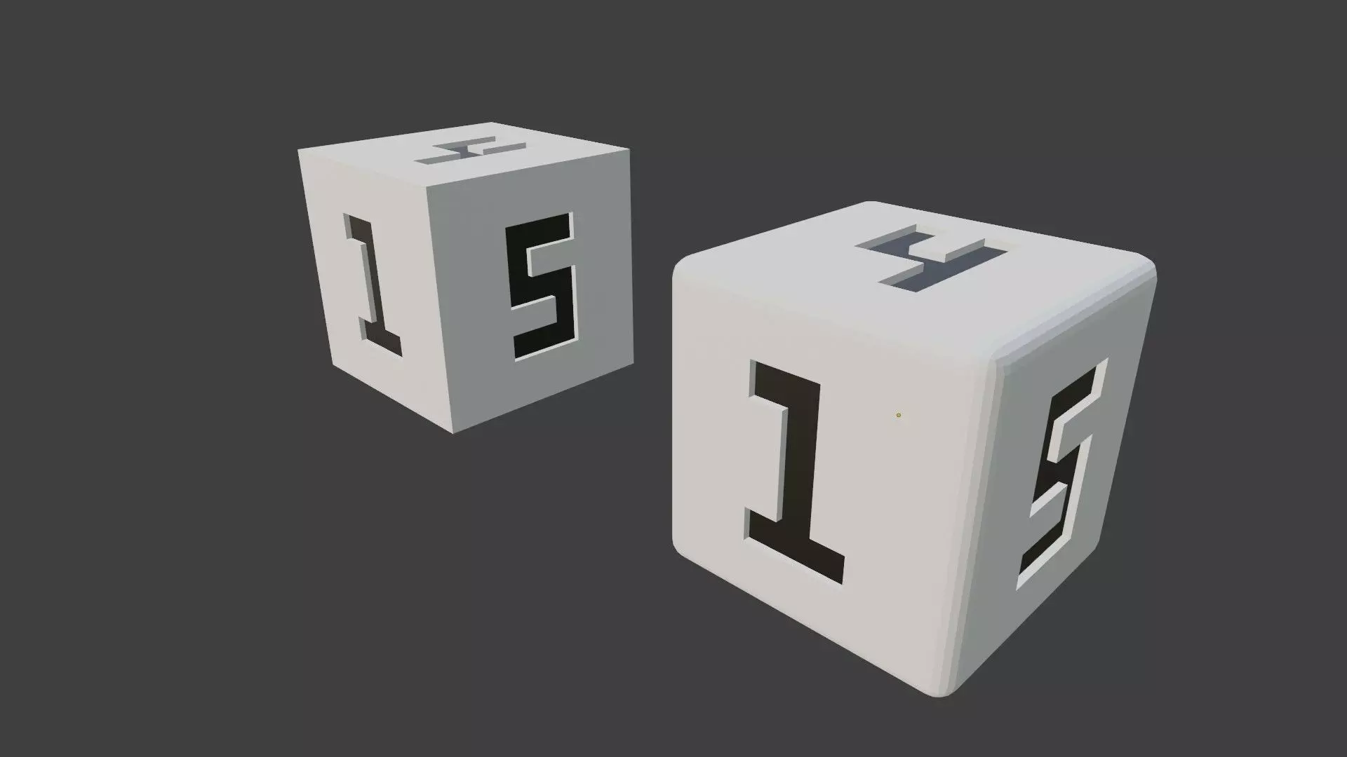 The Number Dices 3D print model_0